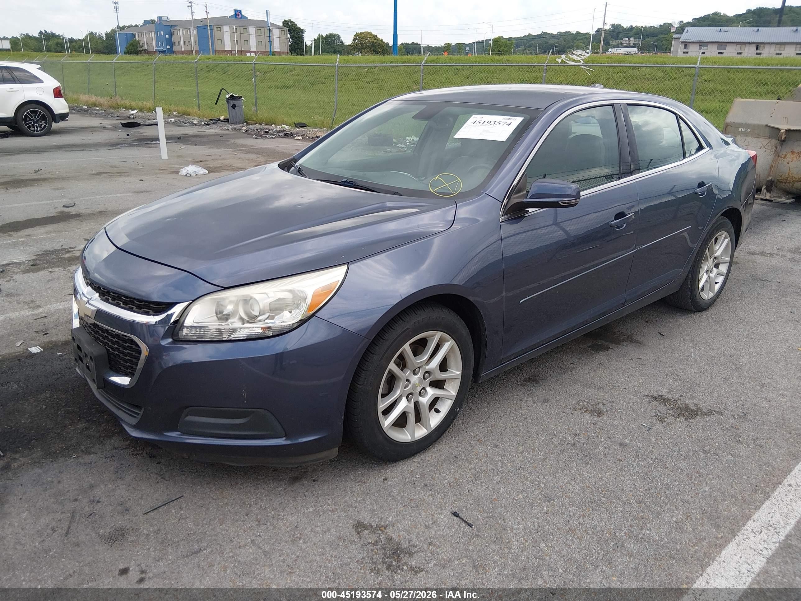 2015 Chevrolet Malibu 1lt Blue vin: 1G11C5SLXFF207722