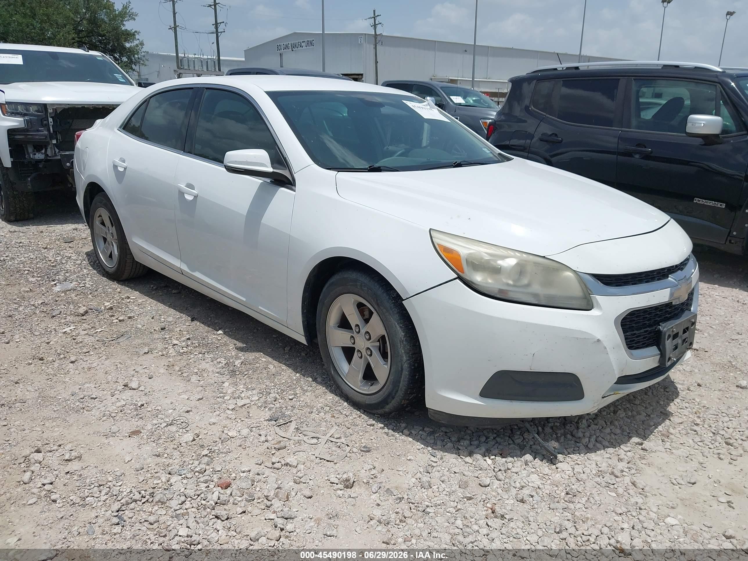 2015 Chevrolet Malibu 1lt White vin: 1G11C5SLXFF302233
