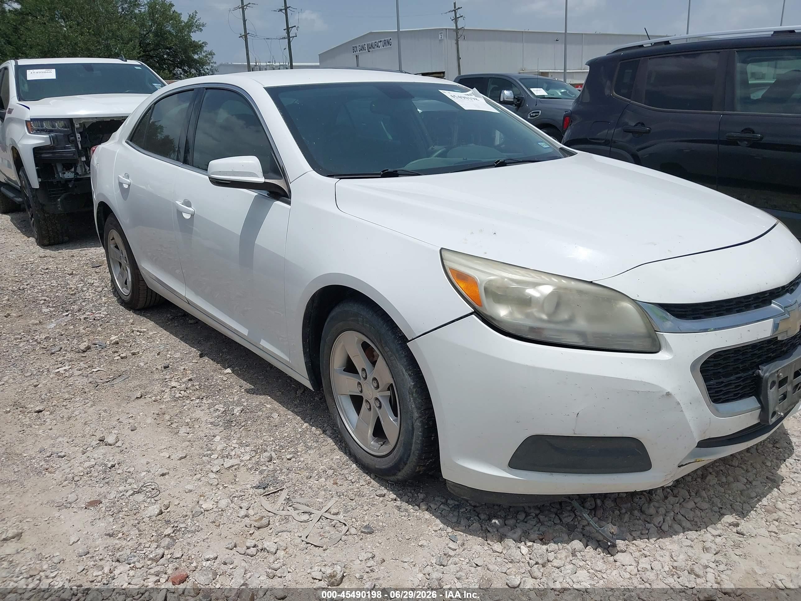 2015 Chevrolet Malibu 1lt White vin: 1G11C5SLXFF302233
