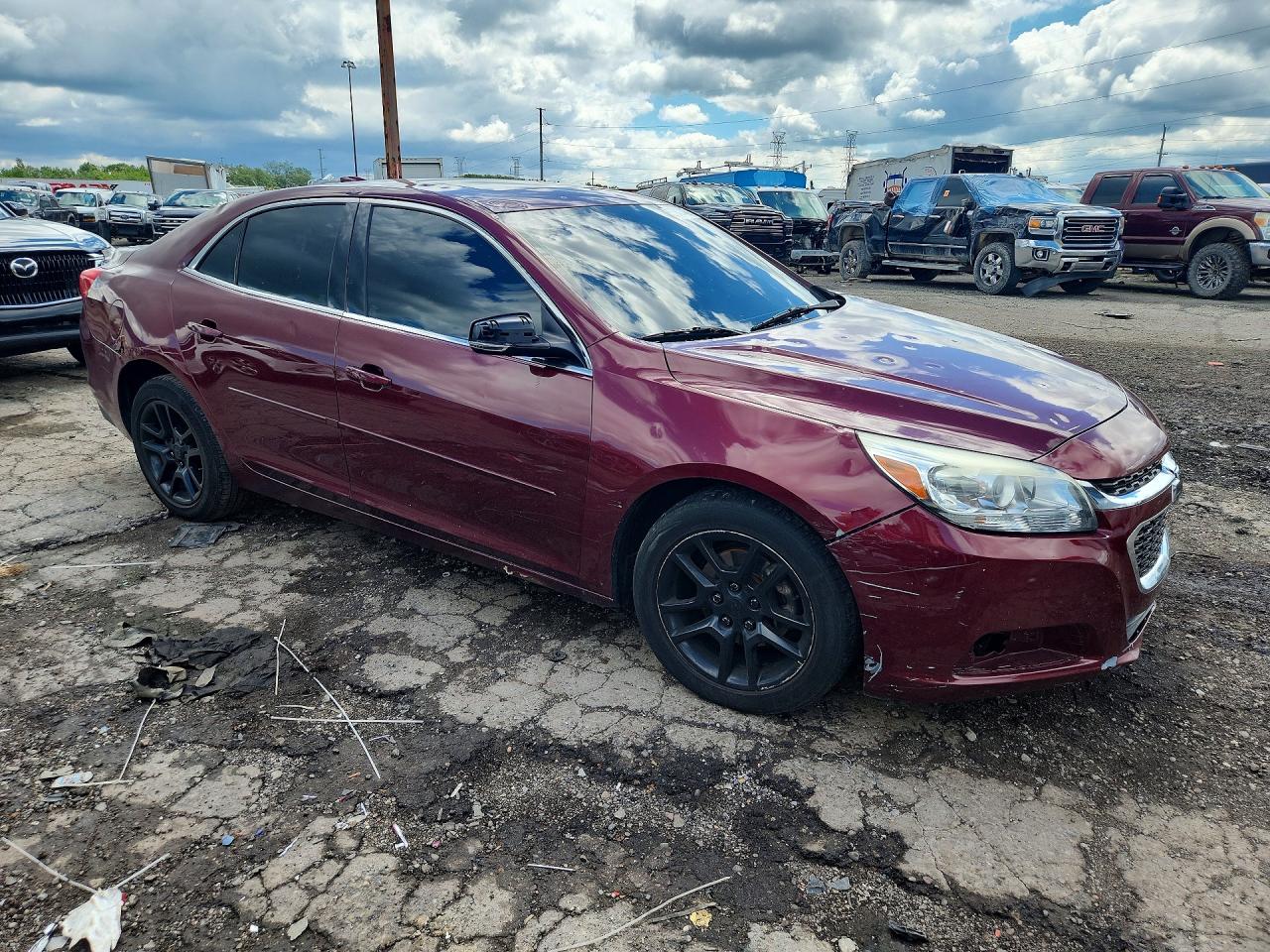 2015 Chevrolet Malibu 1lt Red vin: 1G11C5SLXFF321333