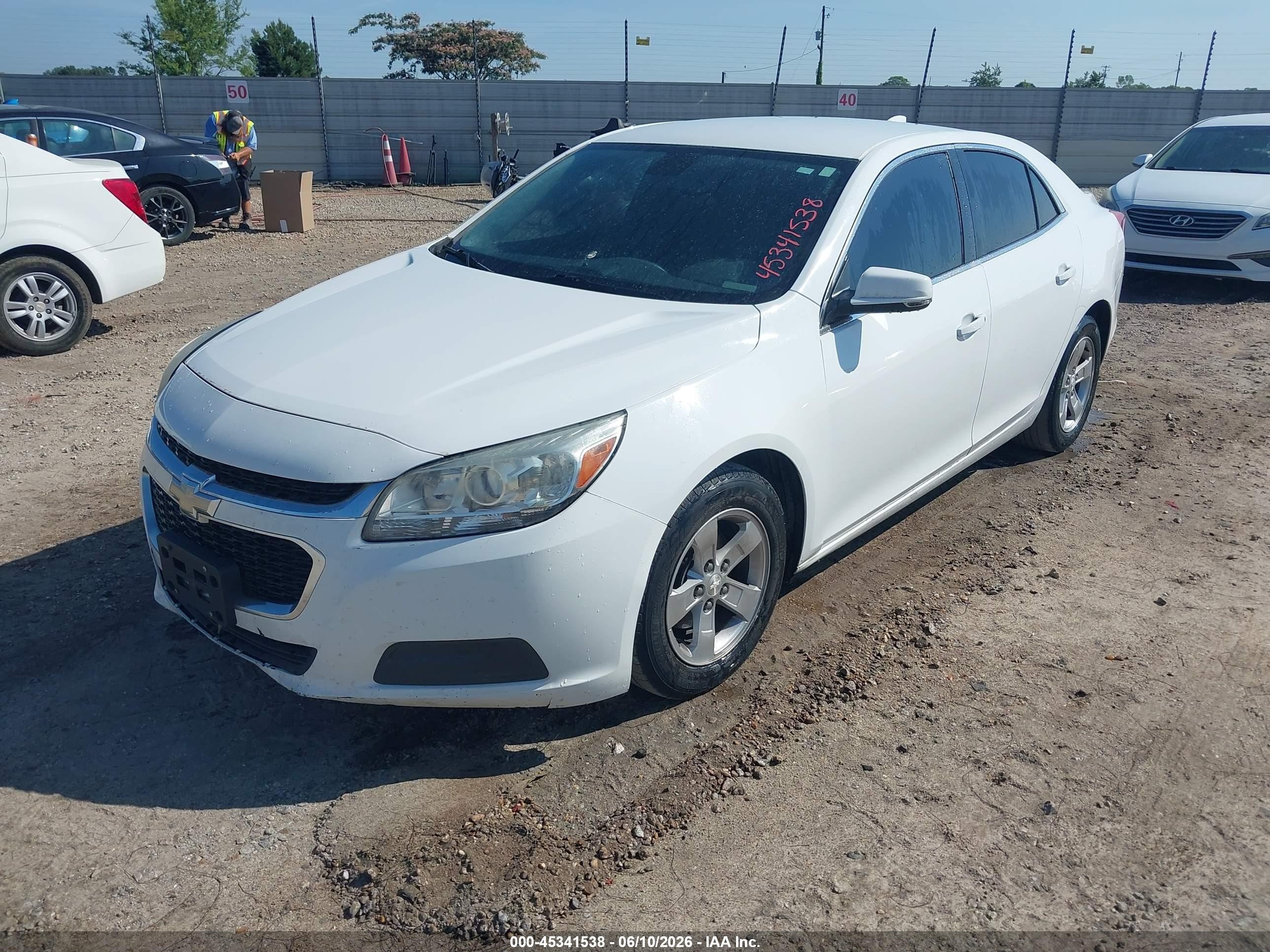 2015 Chevrolet Malibu 1lt White vin: 1G11C5SLXFF322837