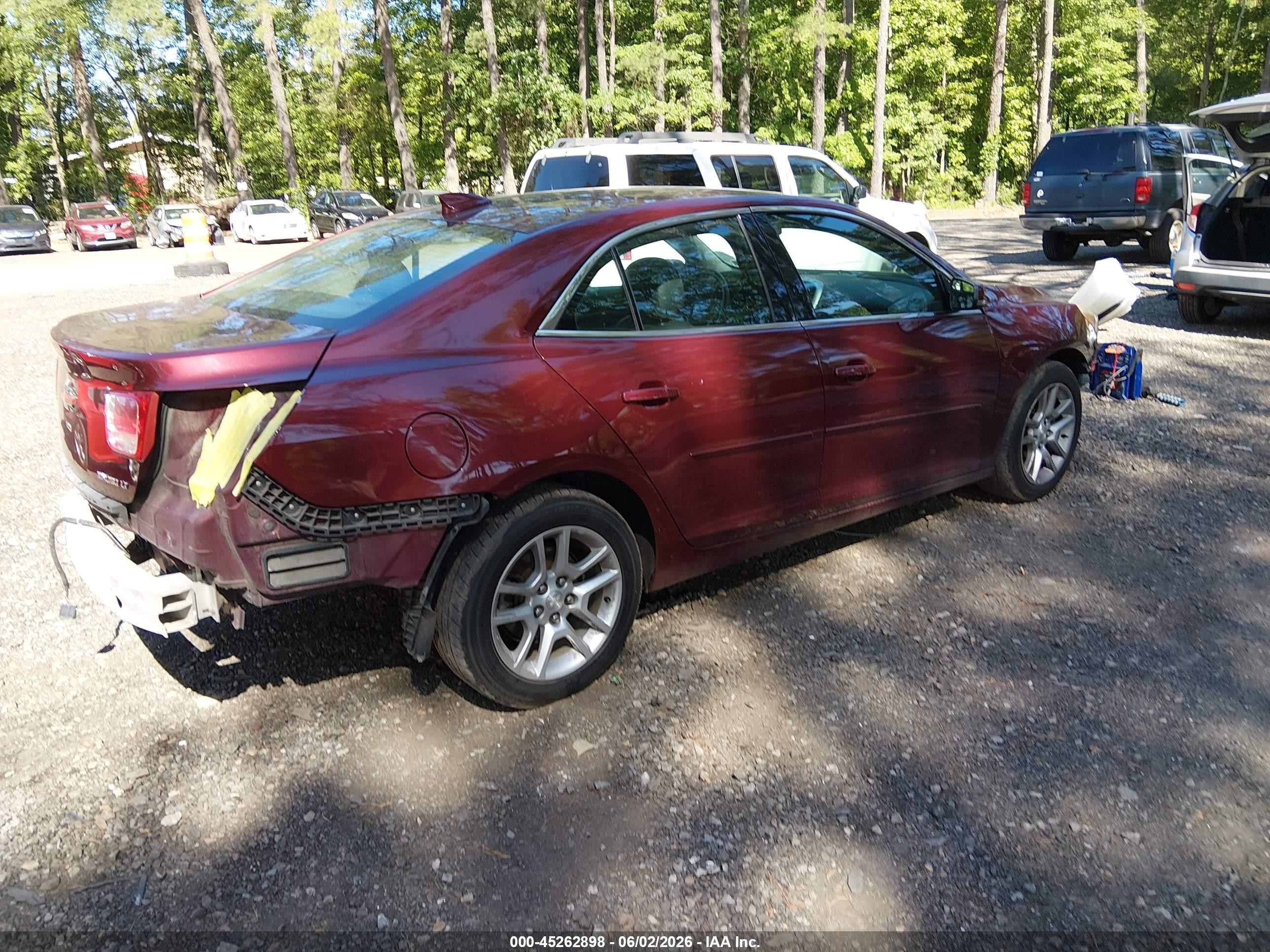 2015 Chevrolet Malibu 1lt Красный vin: 1G11C5SLXFF326158
