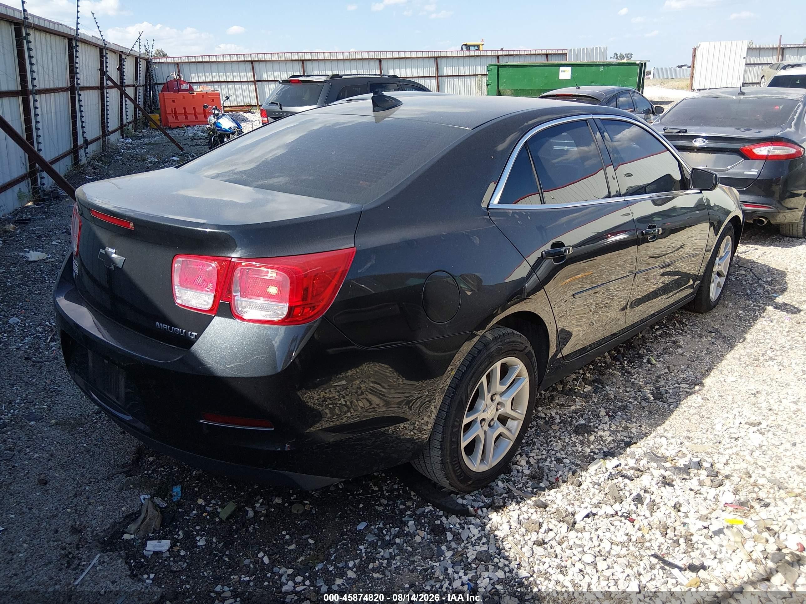 2015 Chevrolet Malibu 1lt Черный vin: 1G11C5SLXFF330114