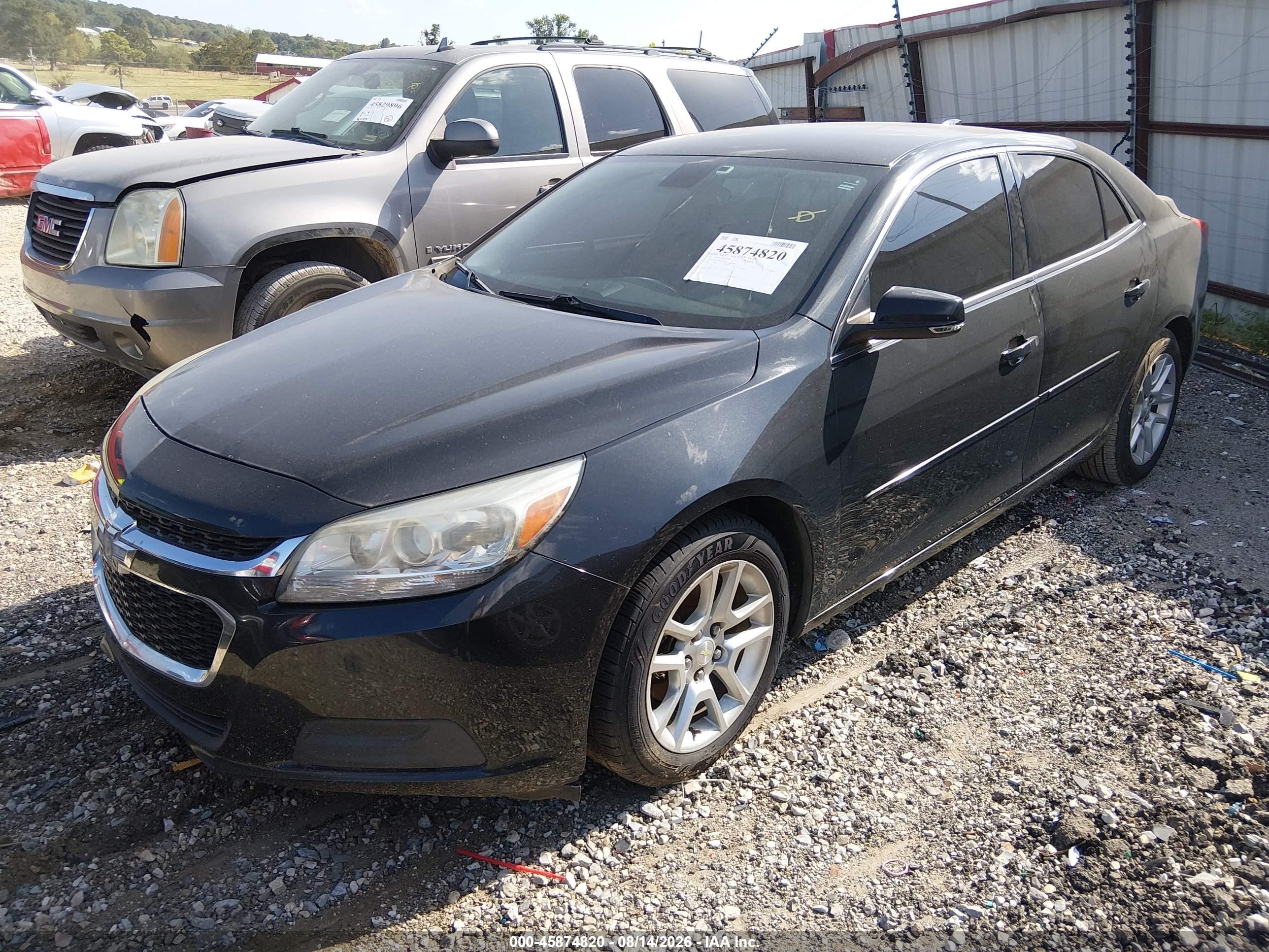 2015 Chevrolet Malibu 1lt Черный vin: 1G11C5SLXFF330114
