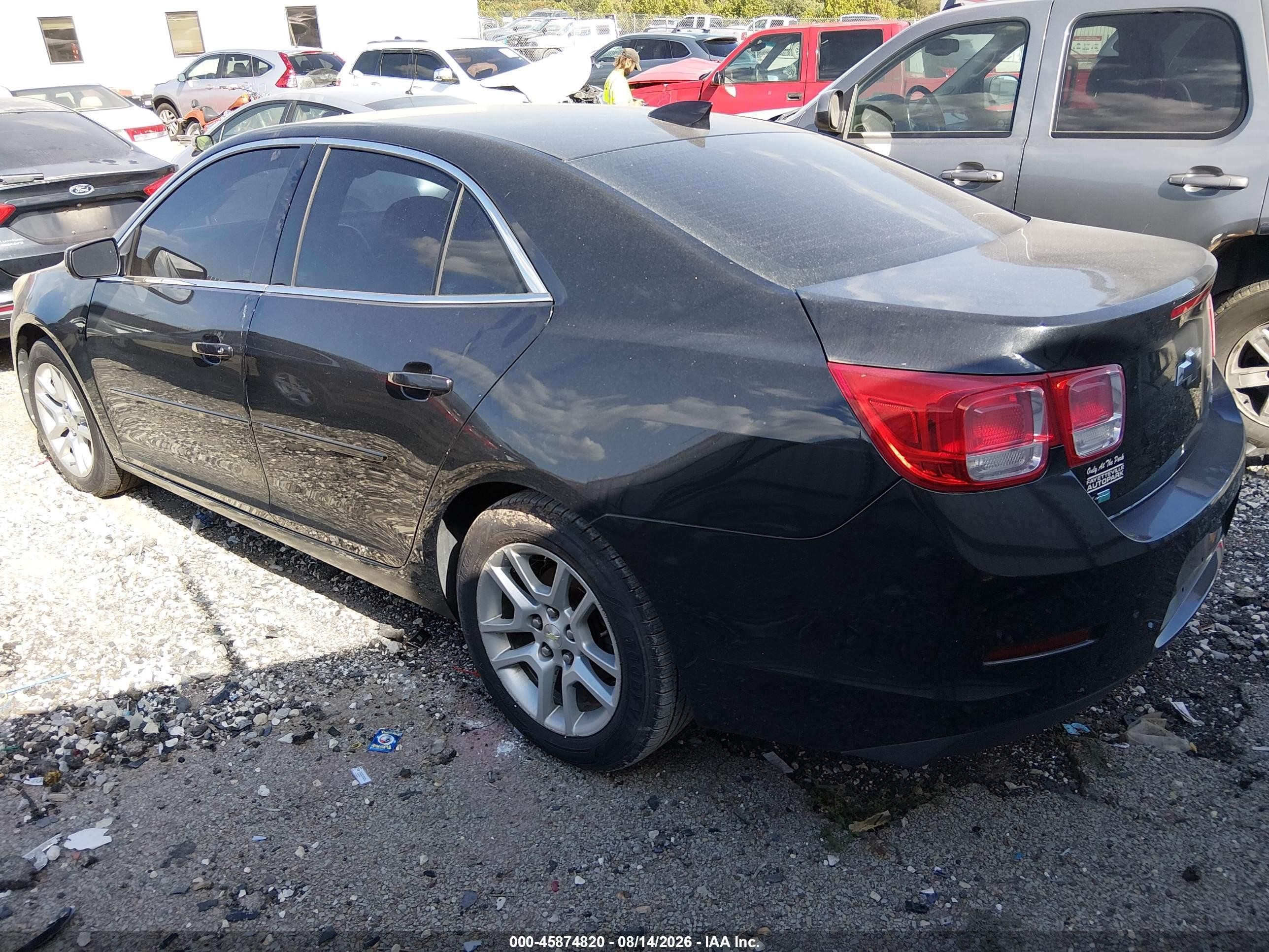 2015 Chevrolet Malibu 1lt Черный vin: 1G11C5SLXFF330114