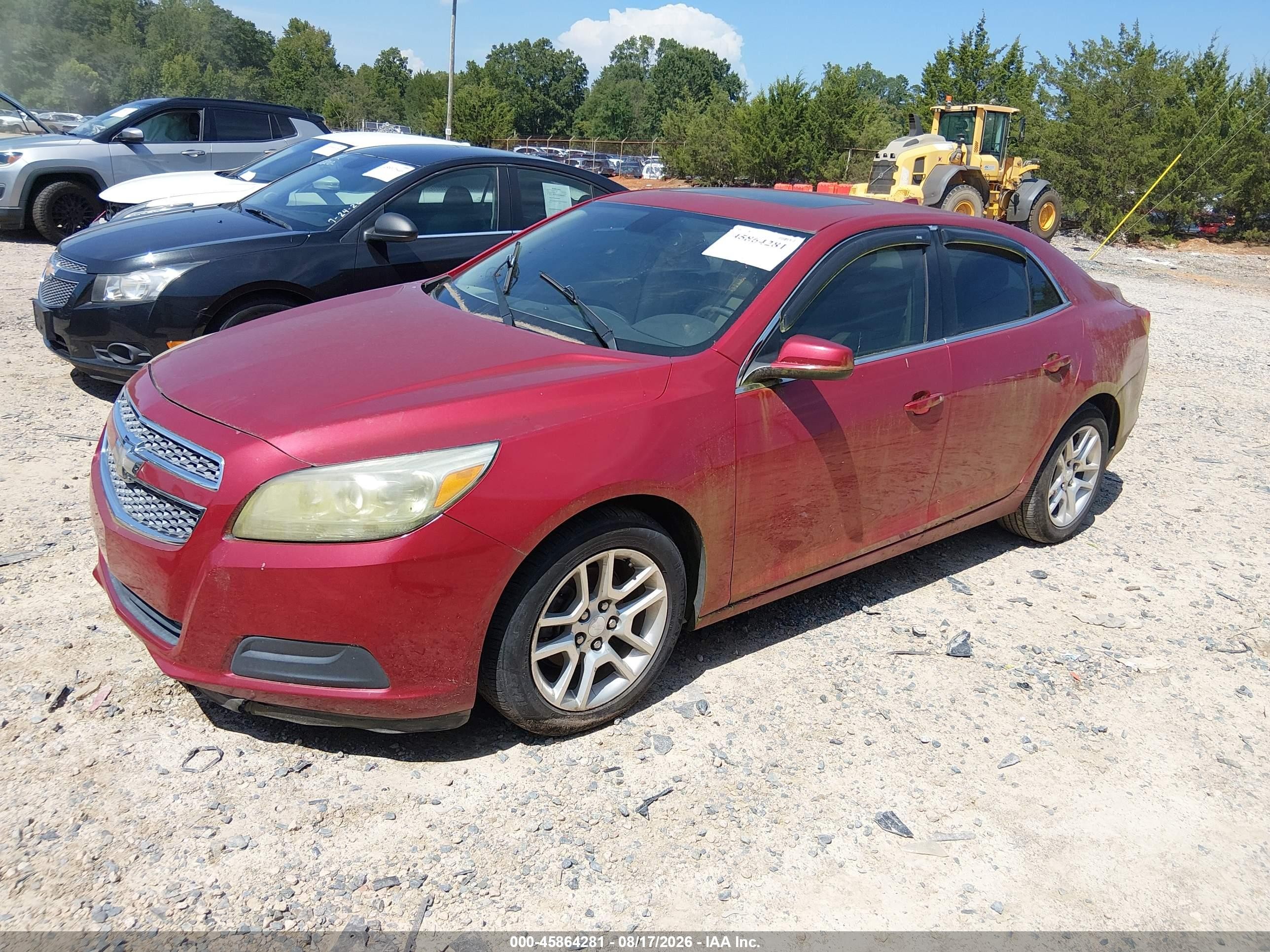 2013 Chevrolet Malibu Eco Красный vin: 1G11D5RR1DF107531