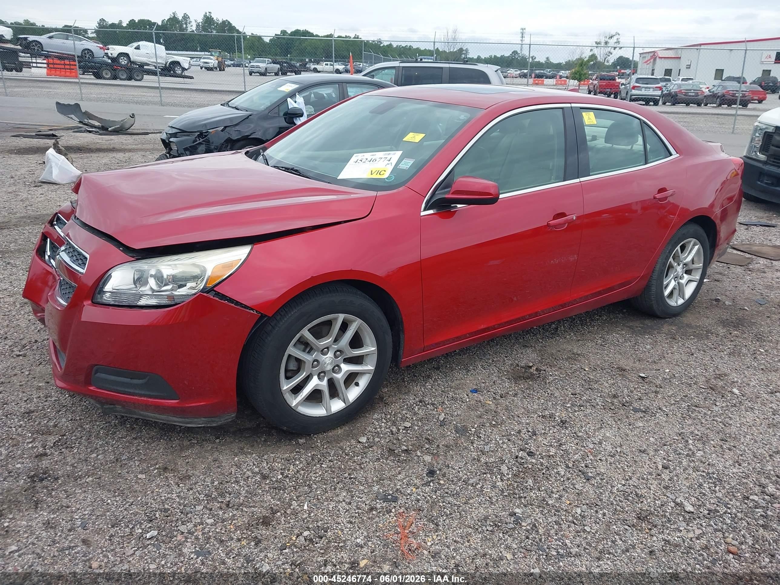 2013 Chevrolet Malibu Eco Red vin: 1G11D5RR1DF107884