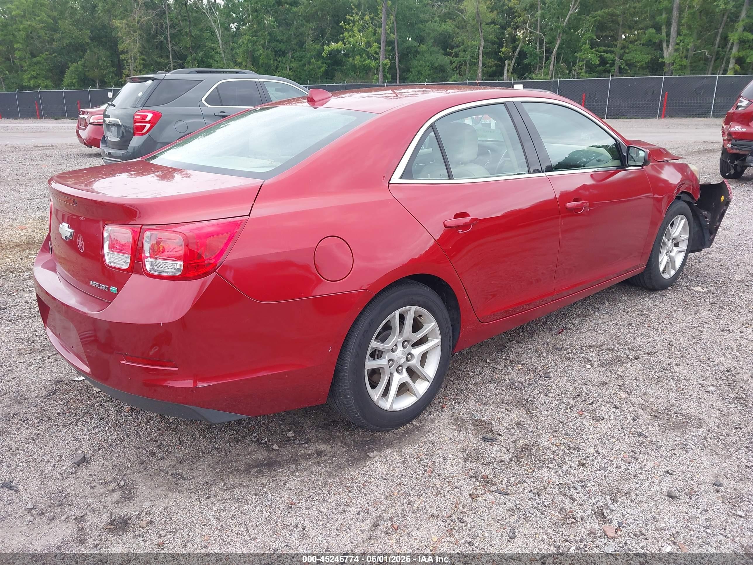 2013 Chevrolet Malibu Eco Red vin: 1G11D5RR1DF107884