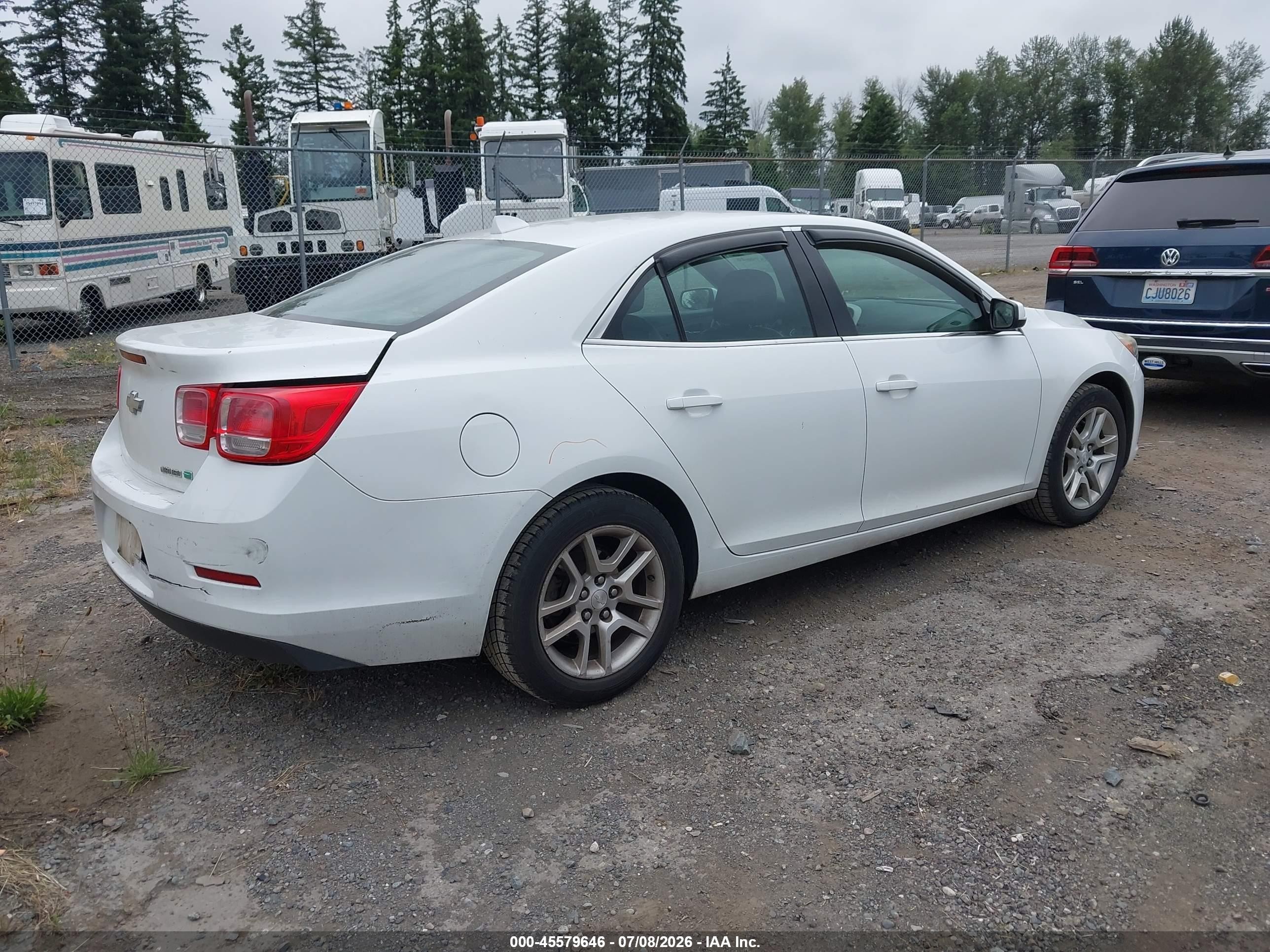2013 Chevrolet Malibu Eco White vin: 1G11D5RR2DF104511