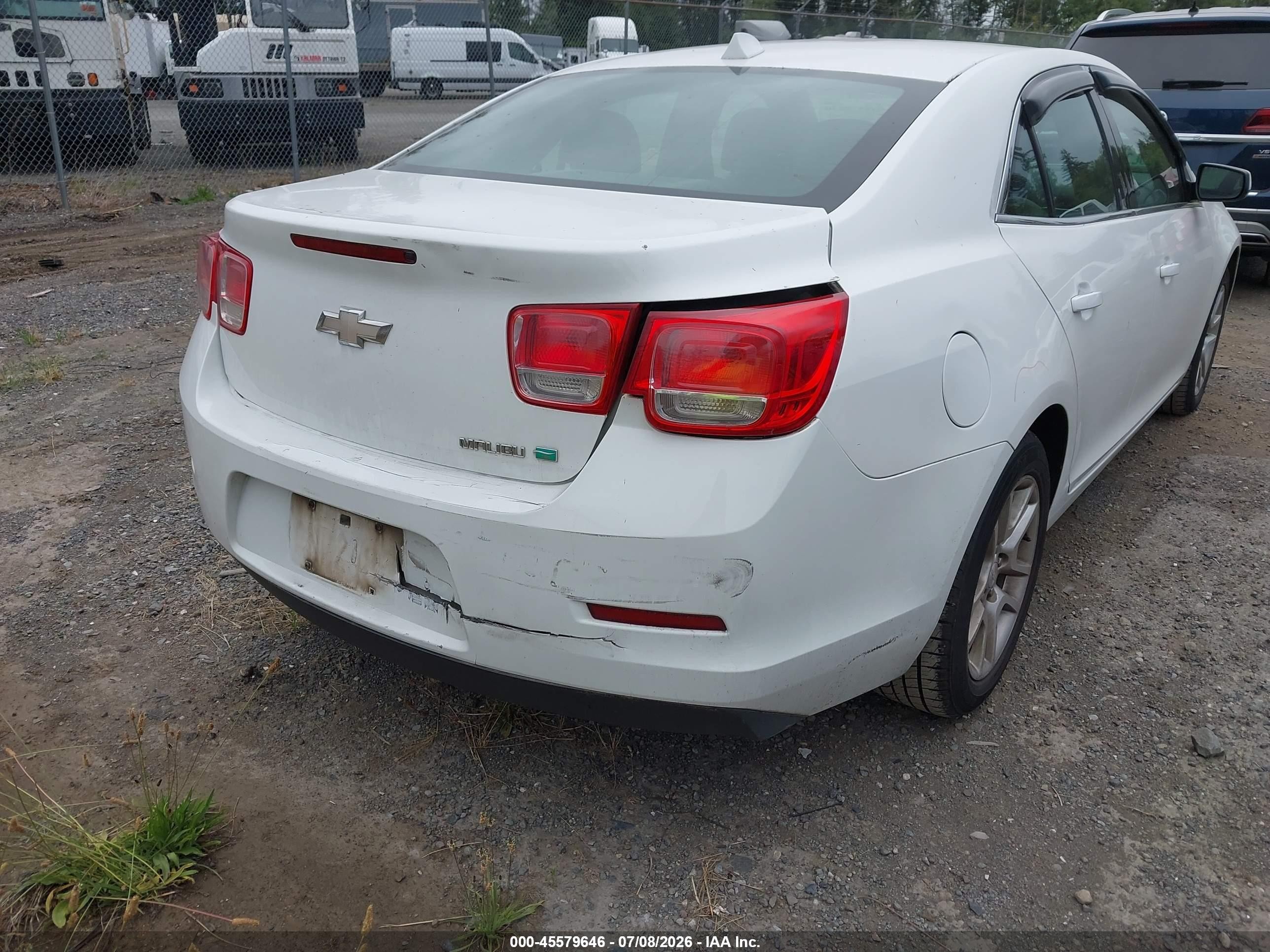 2013 Chevrolet Malibu Eco White vin: 1G11D5RR2DF104511