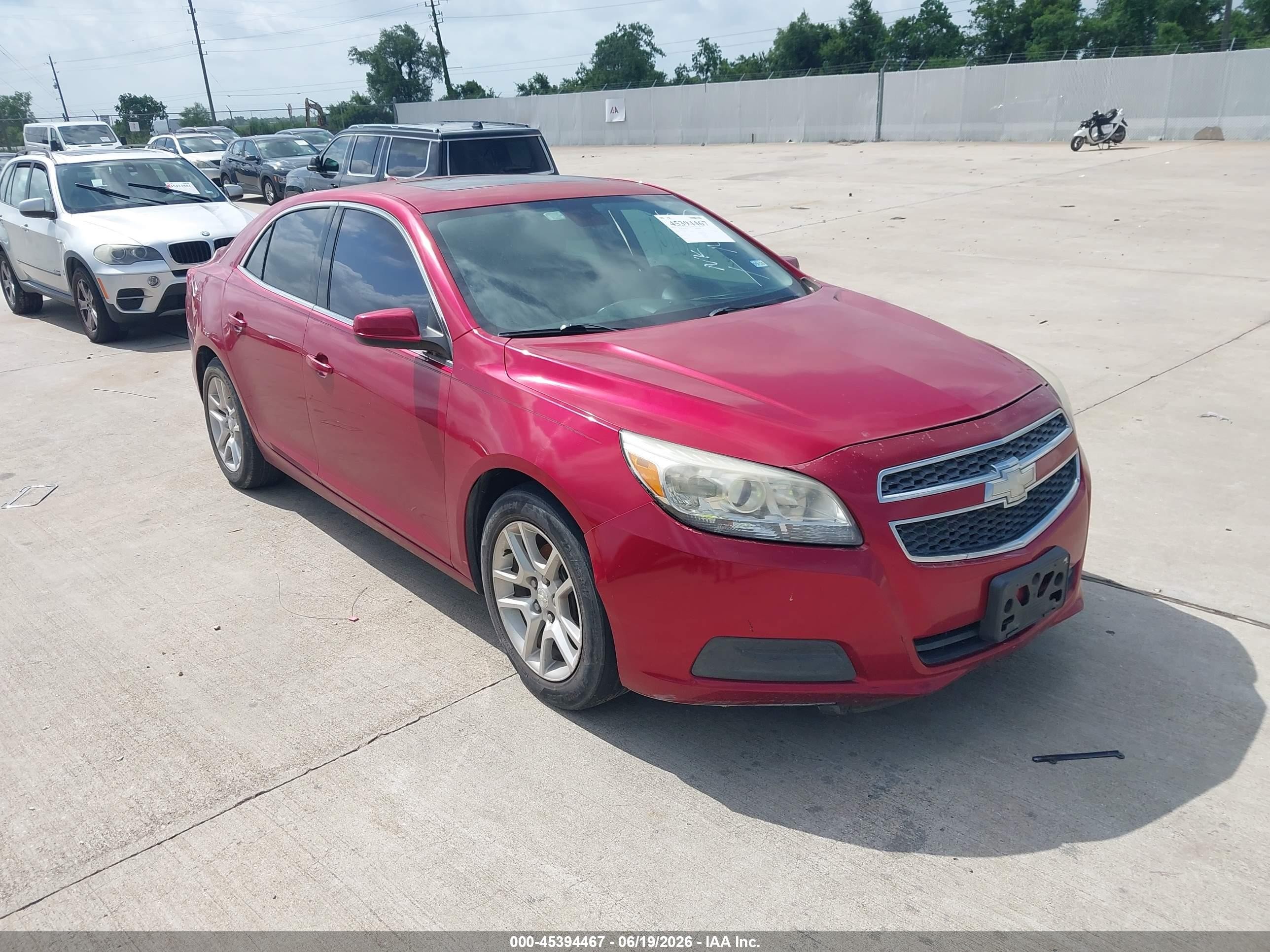 2013 Chevrolet Malibu Eco Бордовый vin: 1G11D5RR3DF113539