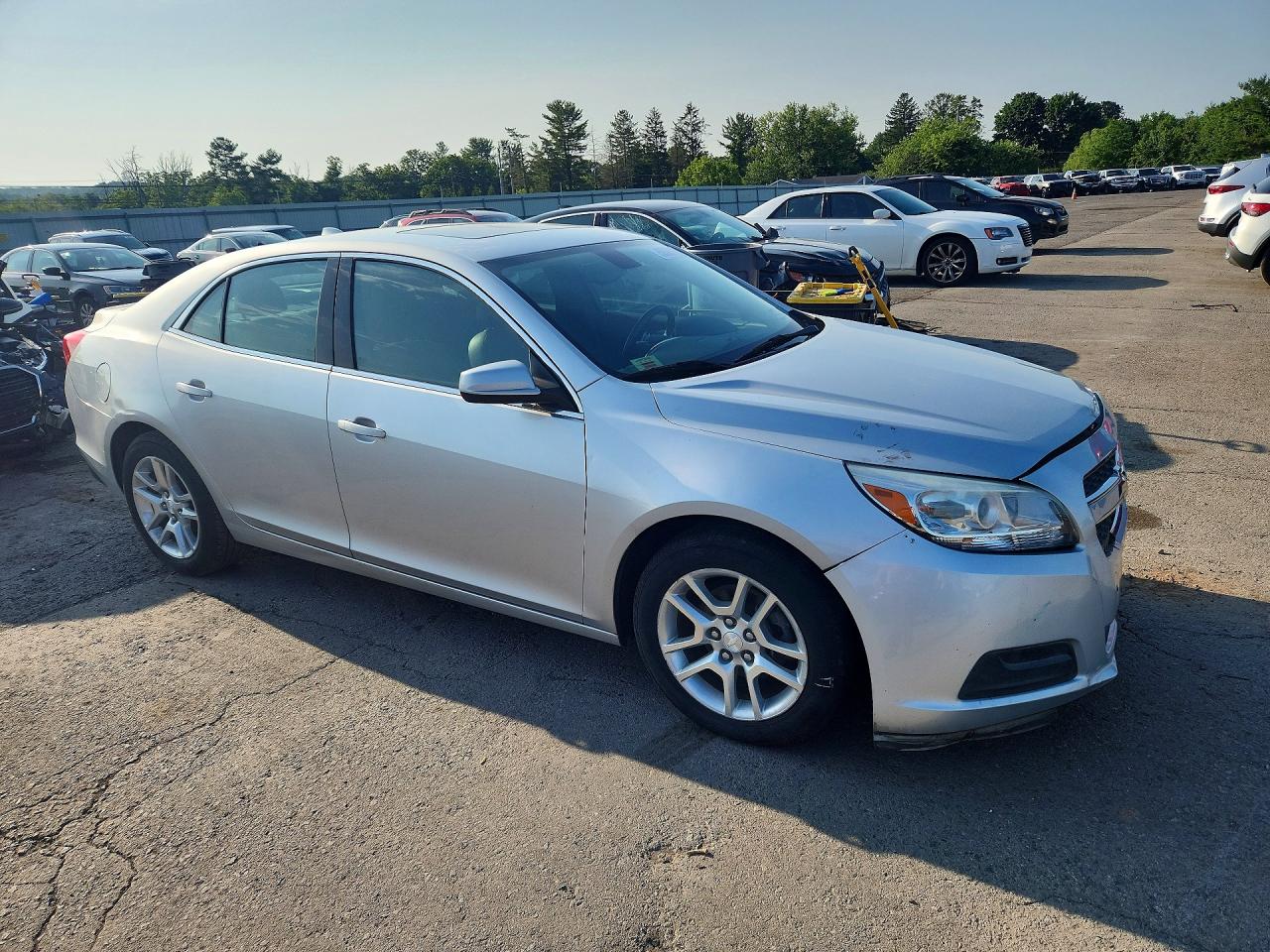 2013 Chevrolet Malibu 1lt Silver vin: 1G11D5RR4DF101030
