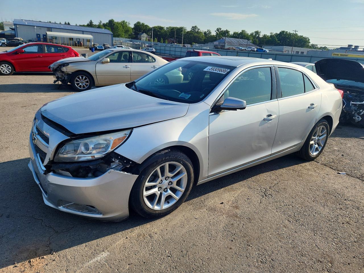 2013 Chevrolet Malibu 1lt Silver vin: 1G11D5RR4DF101030