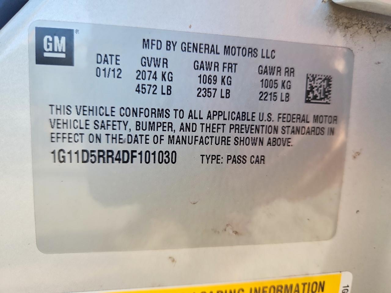 2013 Chevrolet Malibu 1lt Silver vin: 1G11D5RR4DF101030