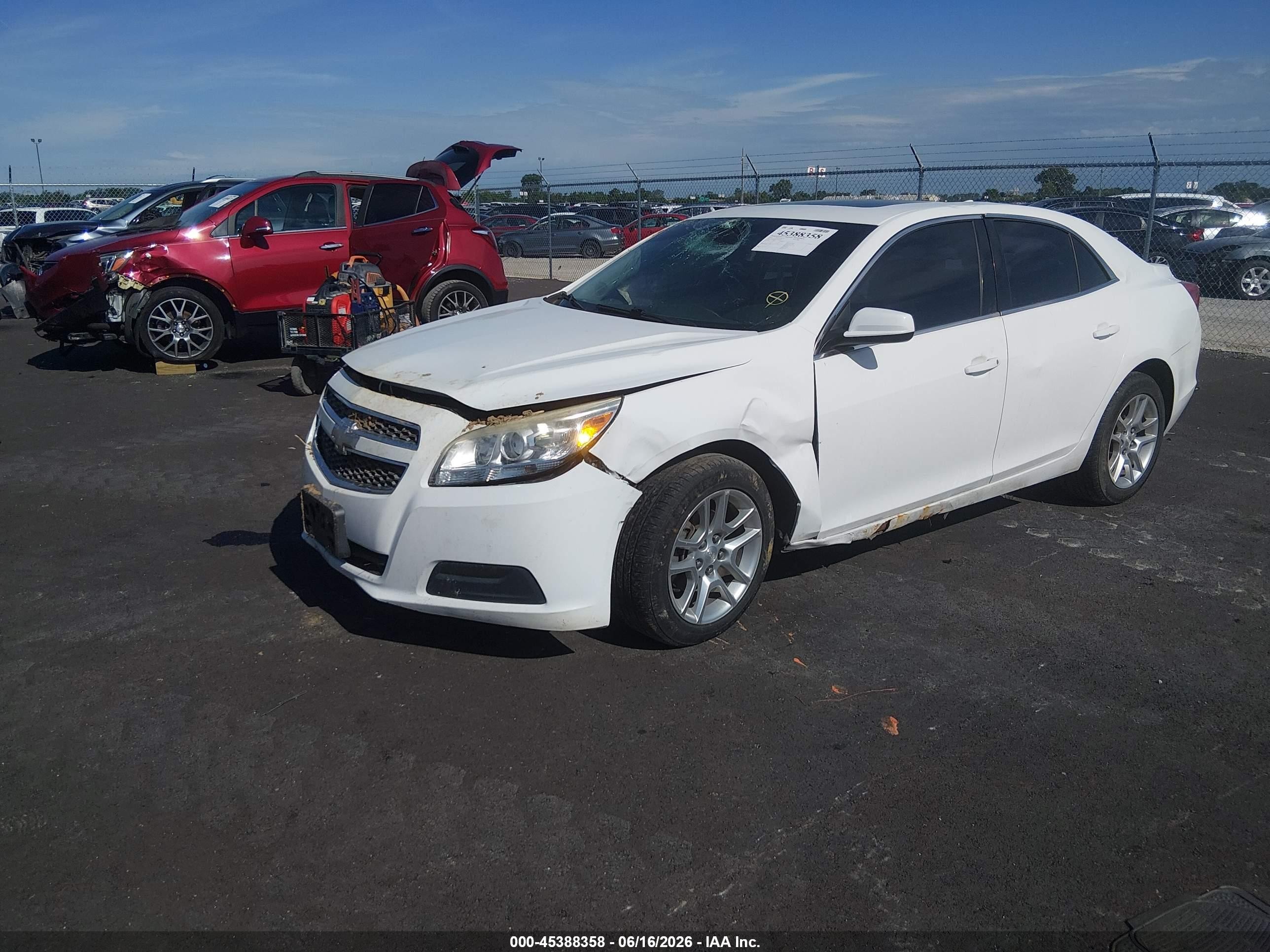 2013 Chevrolet Malibu Eco White vin: 1G11D5RR7DF100258