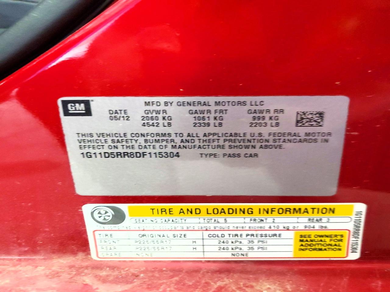 2013 Chevrolet Malibu 1lt Красный vin: 1G11D5RR8DF115304