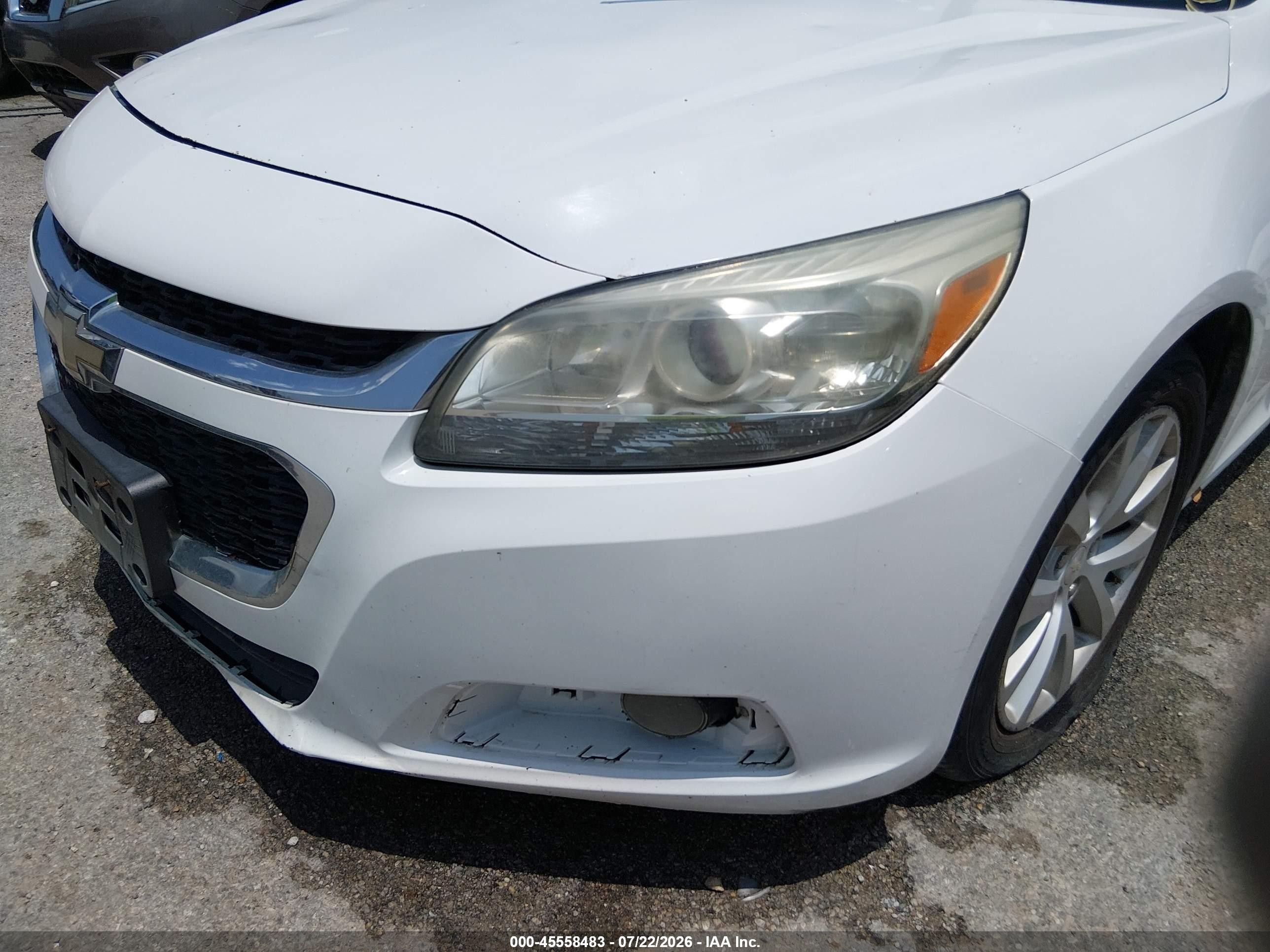 2015 Chevrolet Malibu 2lt Белый vin: 1G11D5SL0FF126466