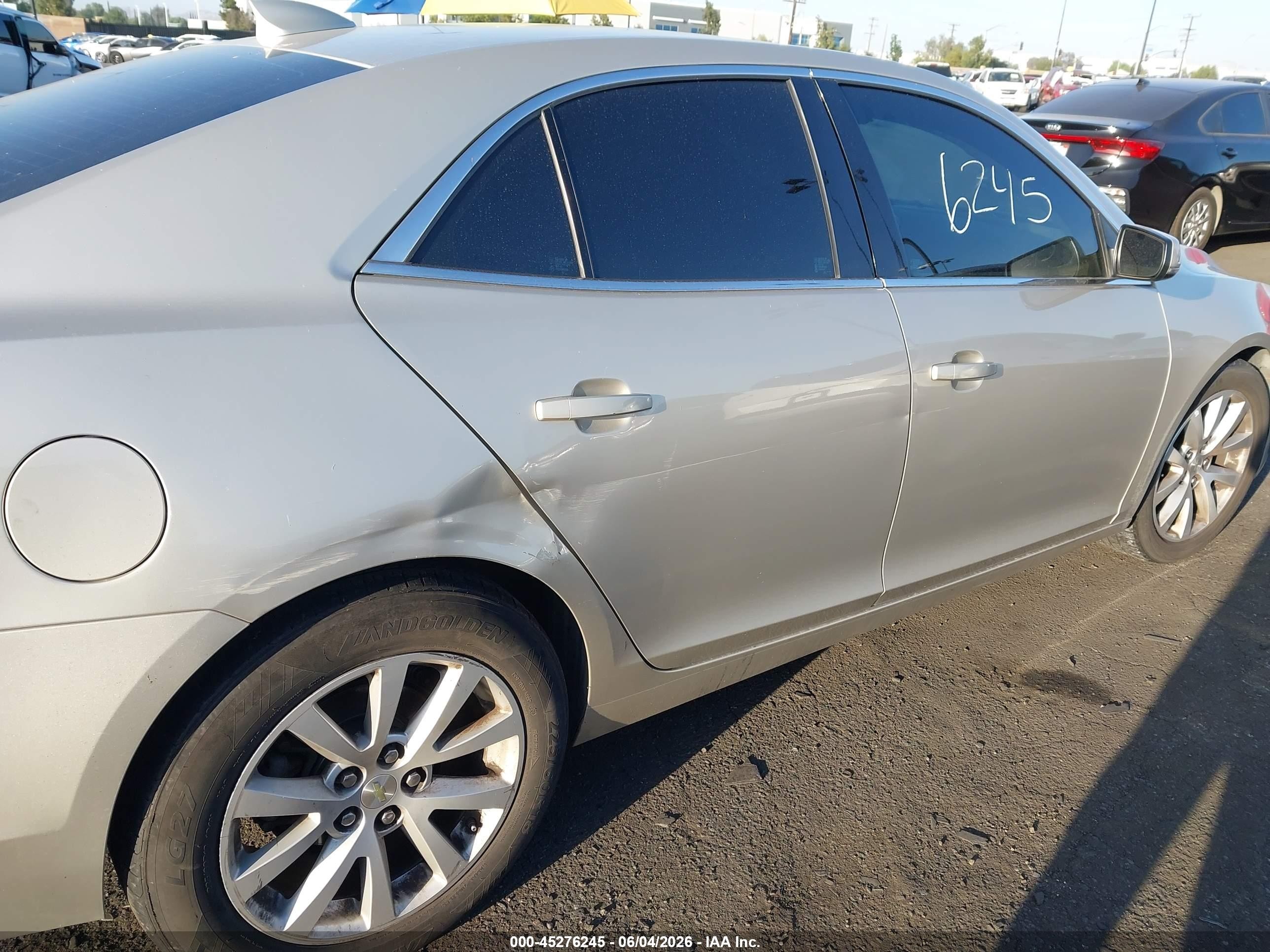 2015 Chevrolet Malibu 2lt Silver vin: 1G11D5SL0FF153697