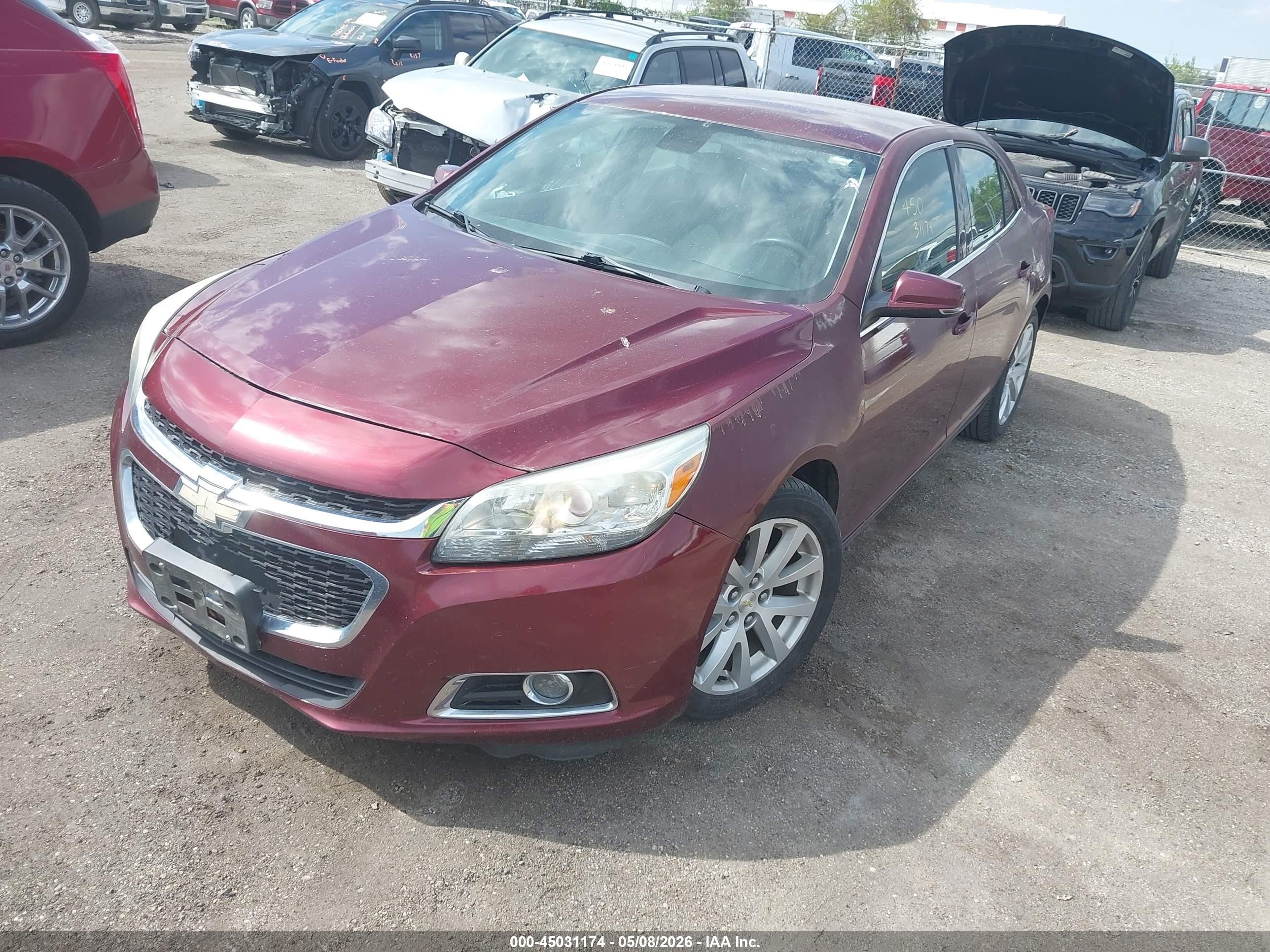 2015 Chevrolet Malibu 2lt Maroon vin: 1G11D5SL1FF125696
