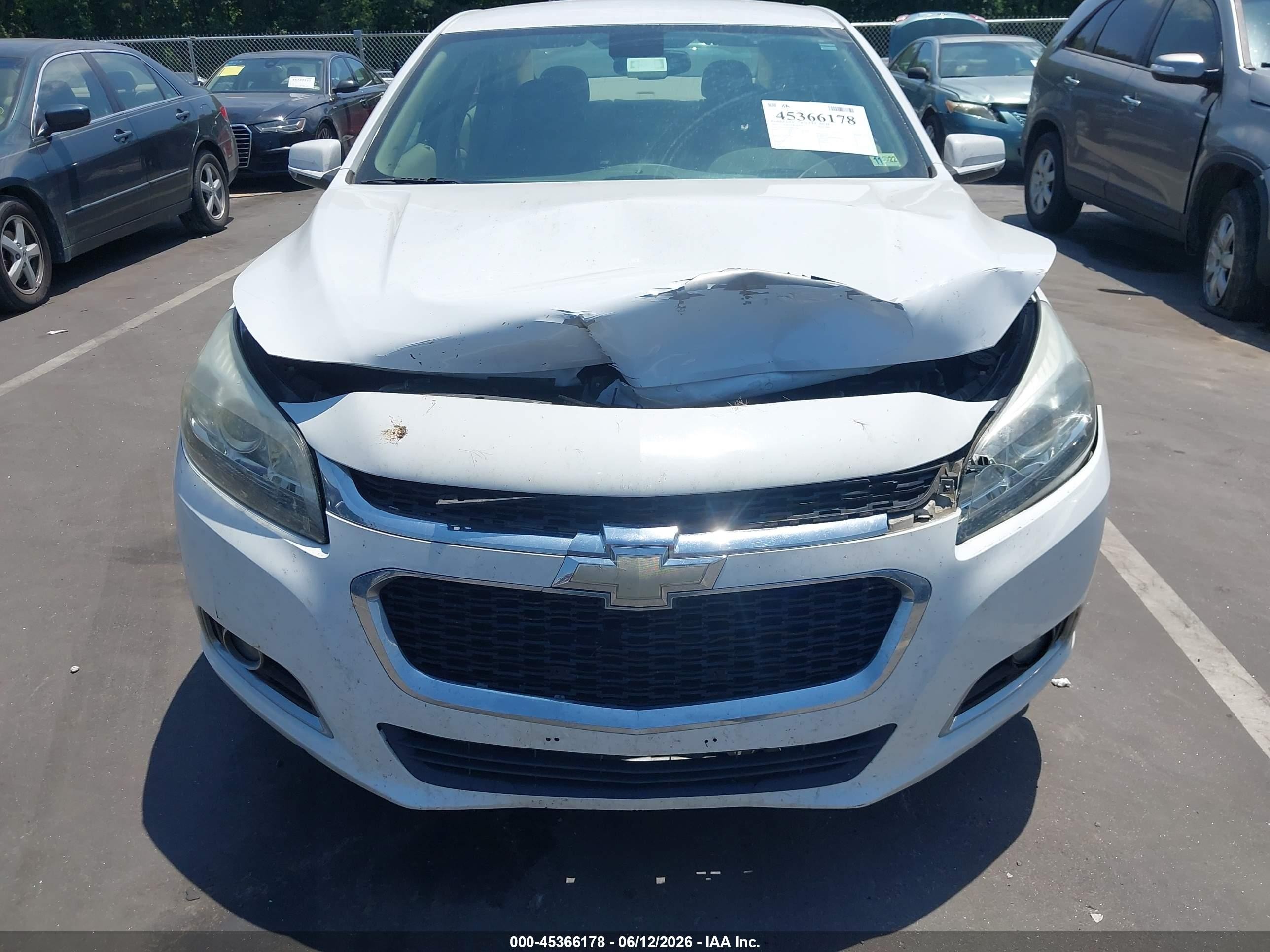 2015 Chevrolet Malibu 2lt White vin: 1G11D5SL1FF125861