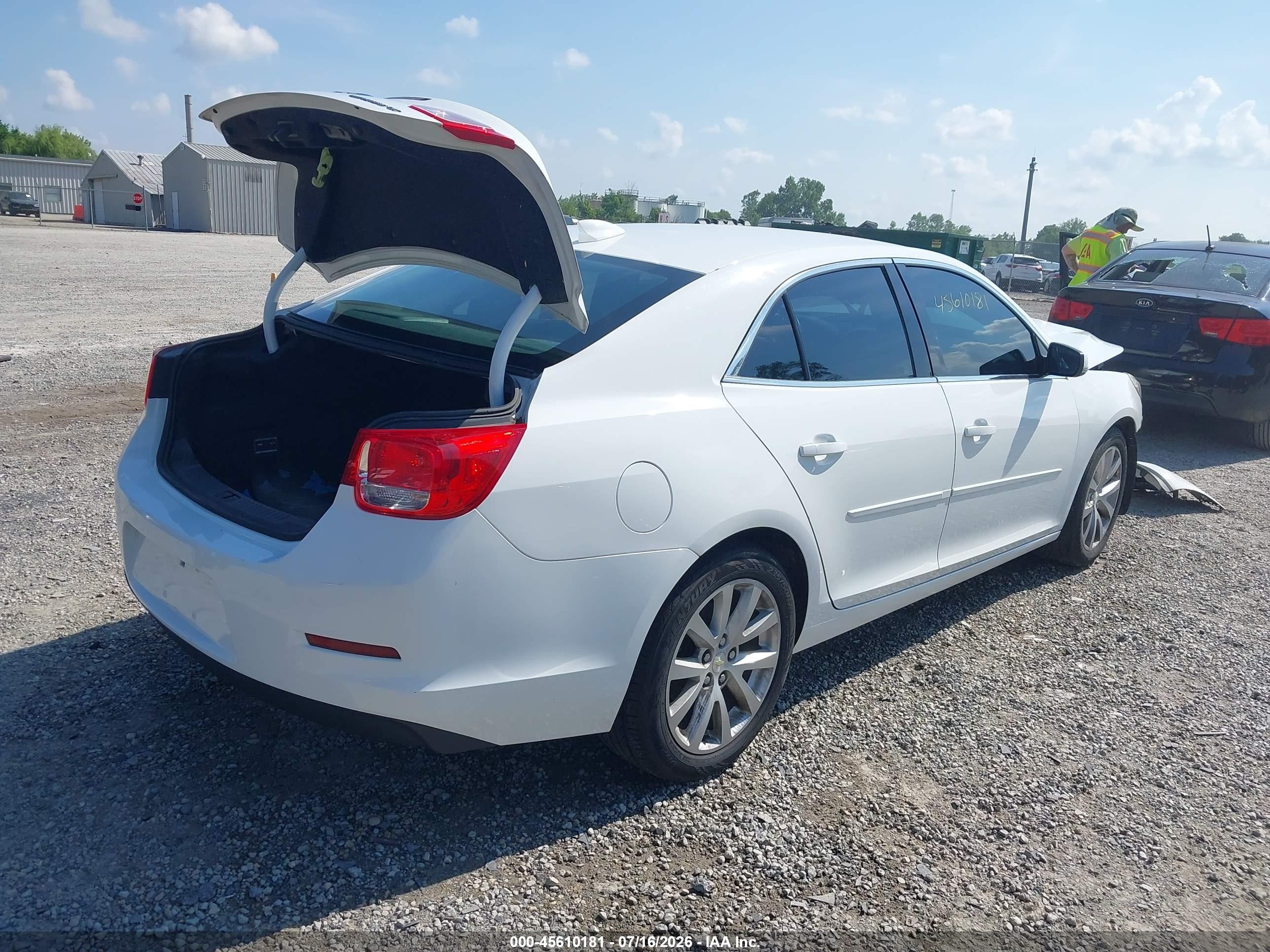2015 Chevrolet Malibu 2lt White vin: 1G11D5SL1FU117982