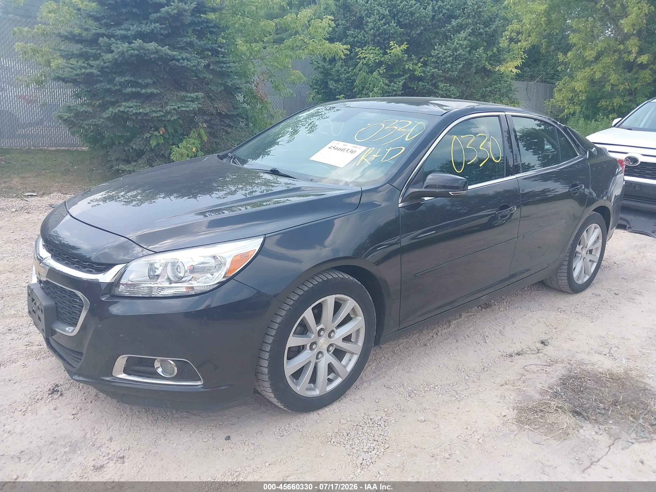 2015 Chevrolet Malibu 2lt Black vin: 1G11D5SL2FF172459