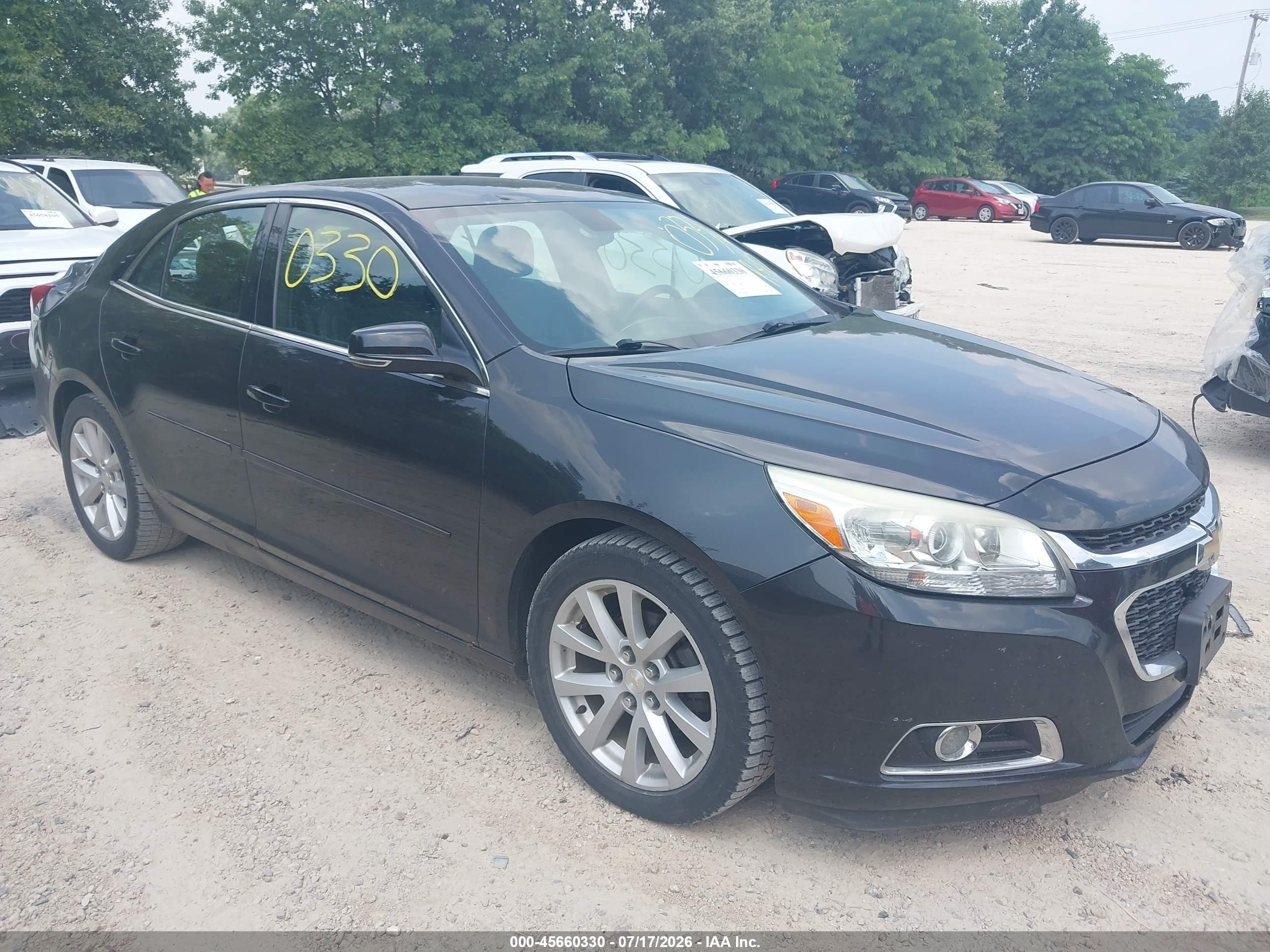 2015 Chevrolet Malibu 2lt Черный vin: 1G11D5SL2FF172459