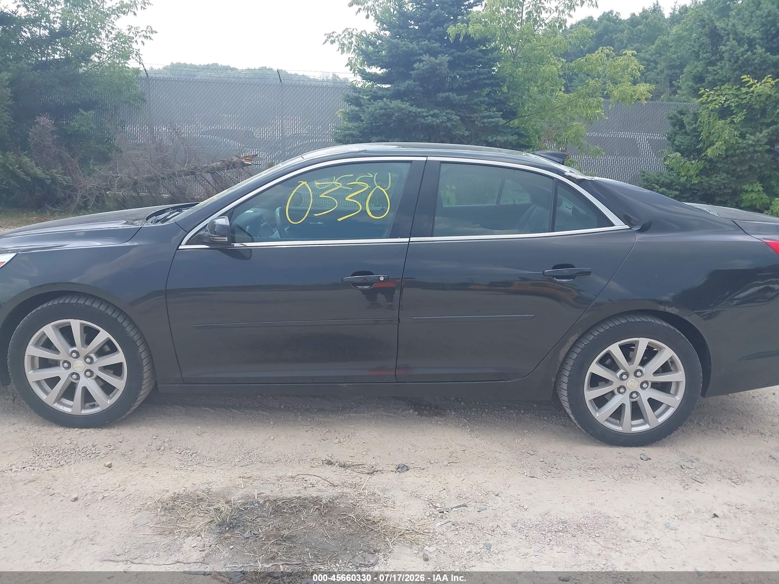 2015 Chevrolet Malibu 2lt Black vin: 1G11D5SL2FF172459