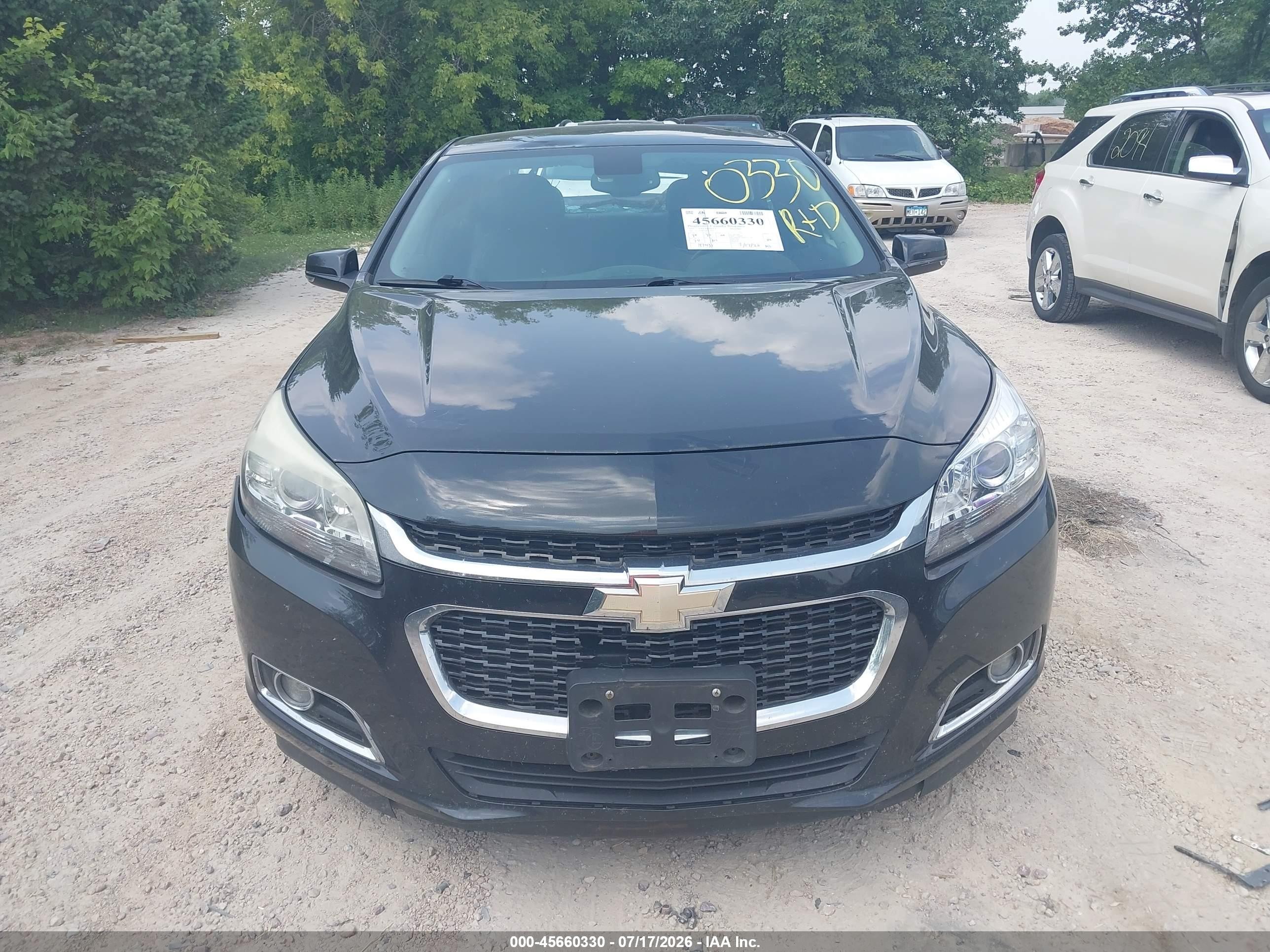 2015 Chevrolet Malibu 2lt Black vin: 1G11D5SL2FF172459