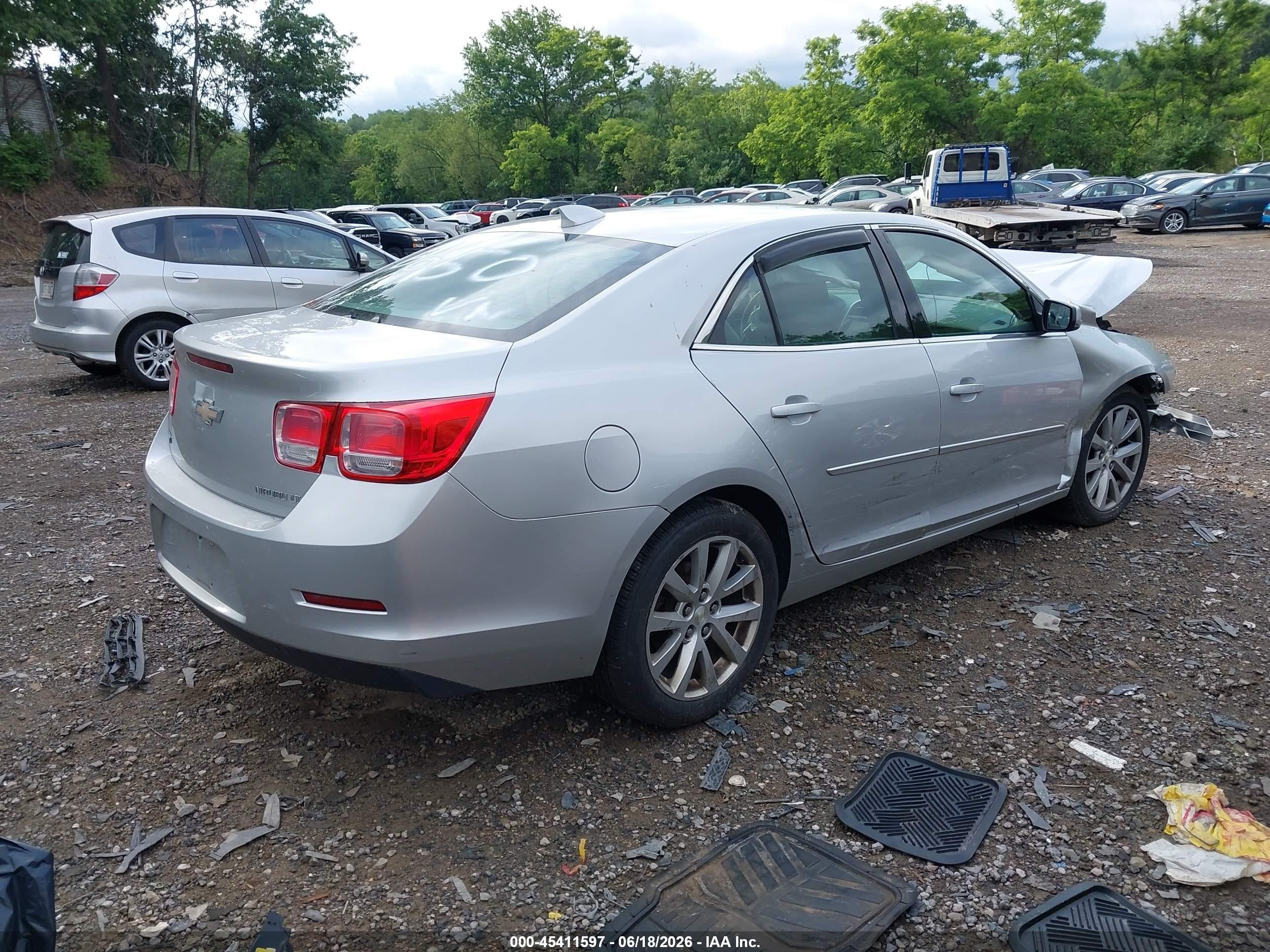 2015 Chevrolet Malibu 2lt Silver vin: 1G11D5SL2FF266650