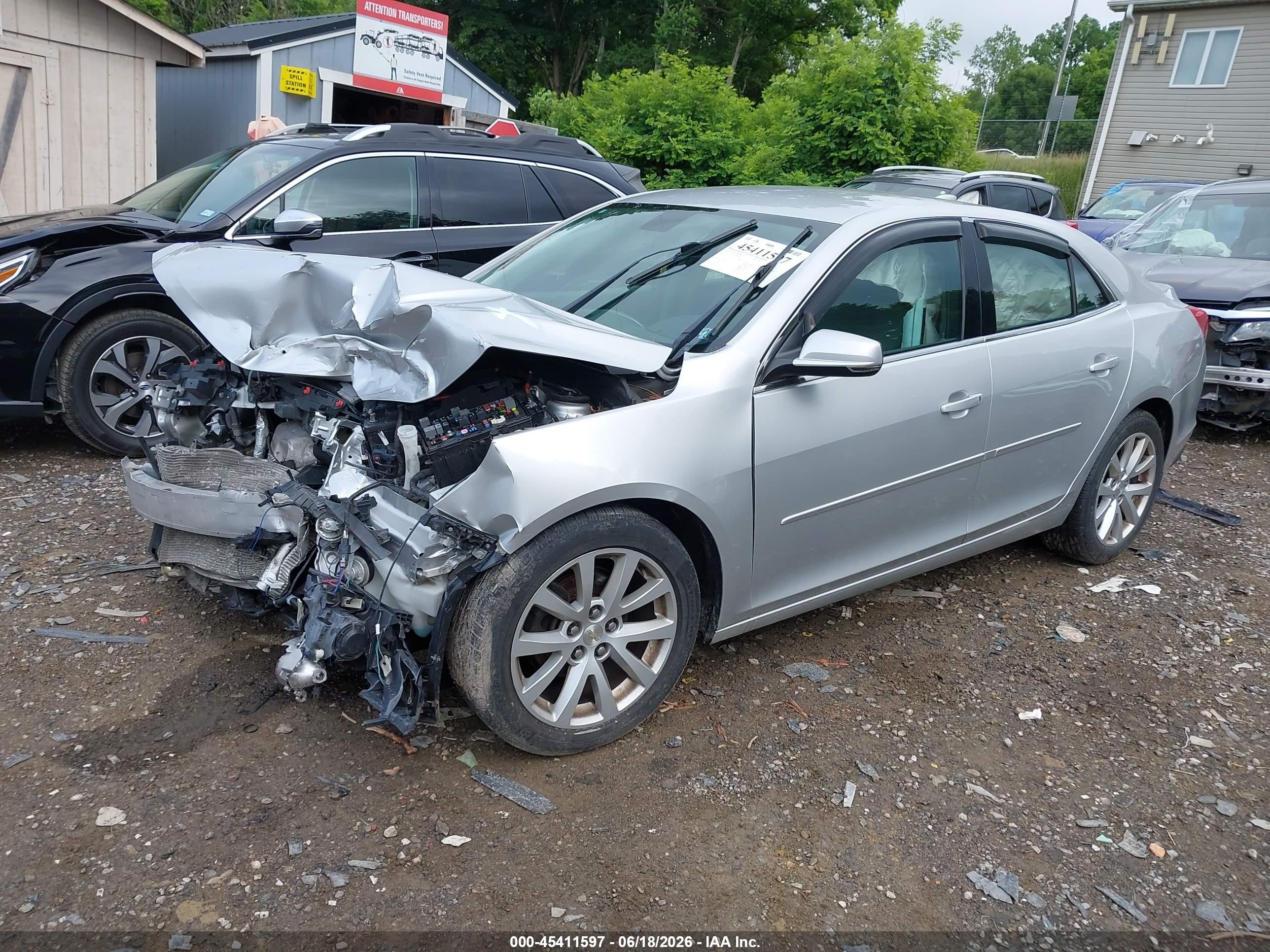 2015 Chevrolet Malibu 2lt Silver vin: 1G11D5SL2FF266650