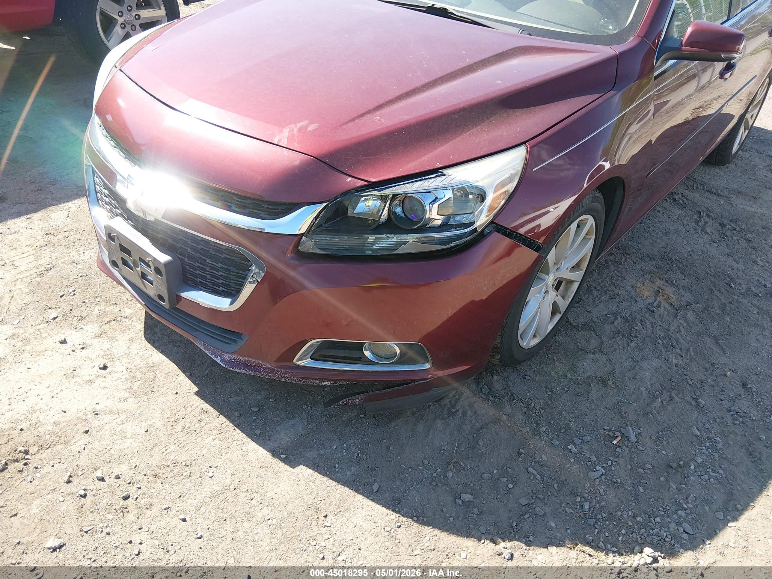 2015 Chevrolet Malibu 2lt Бордовый vin: 1G11D5SL2FF324725