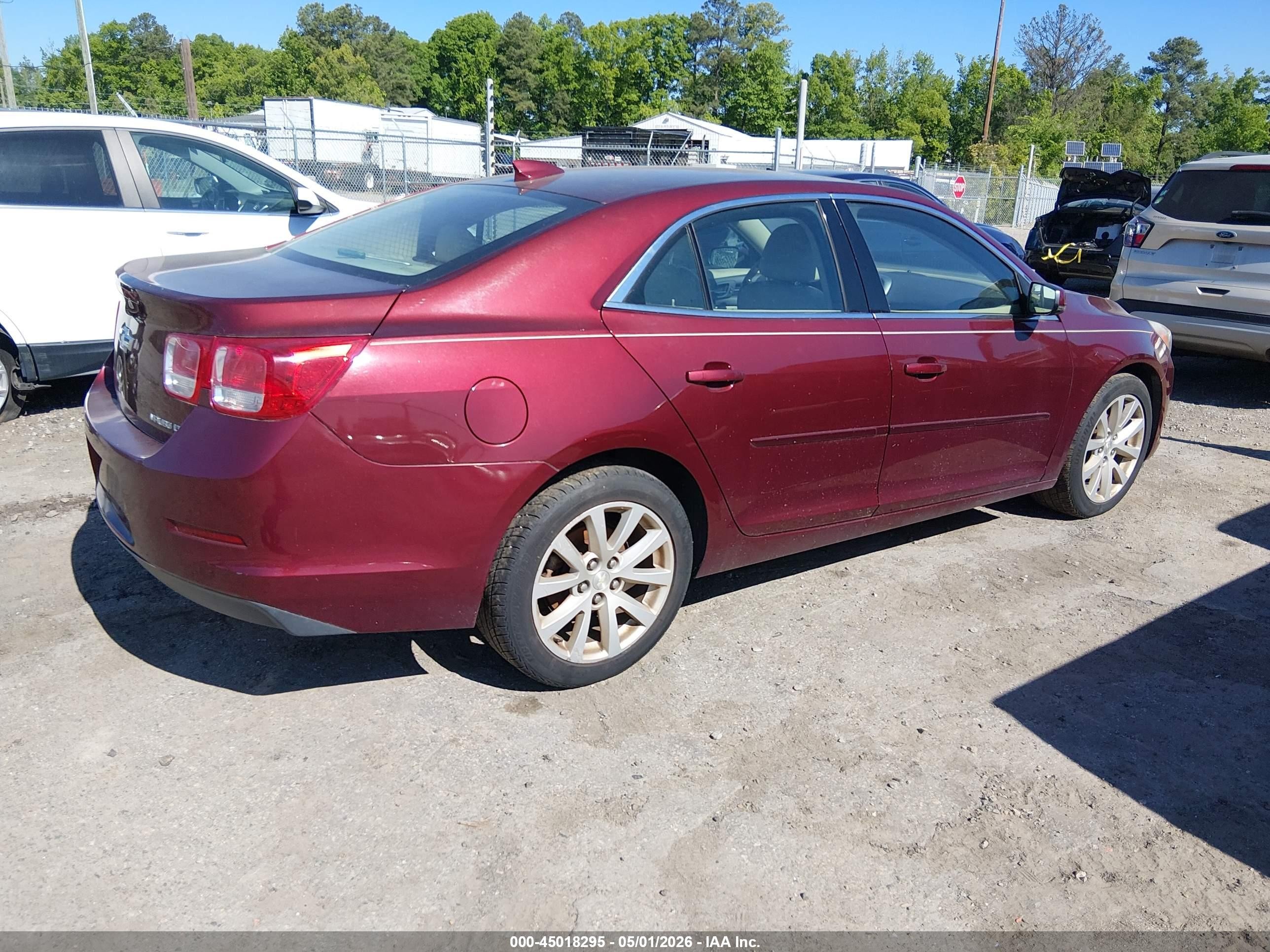 2015 Chevrolet Malibu 2lt Бордовый vin: 1G11D5SL2FF324725
