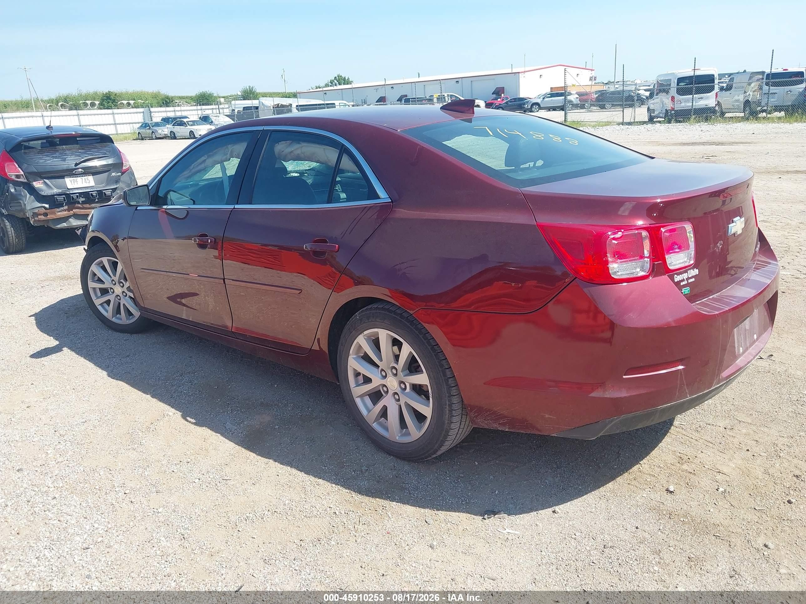 2015 Chevrolet Malibu 2lt Red vin: 1G11D5SL3FF140376