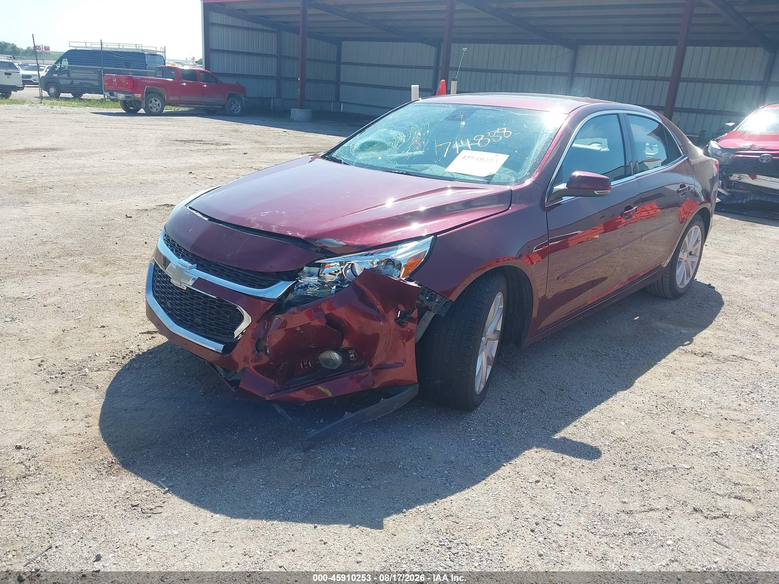 2015 Chevrolet Malibu 2lt Red vin: 1G11D5SL3FF140376