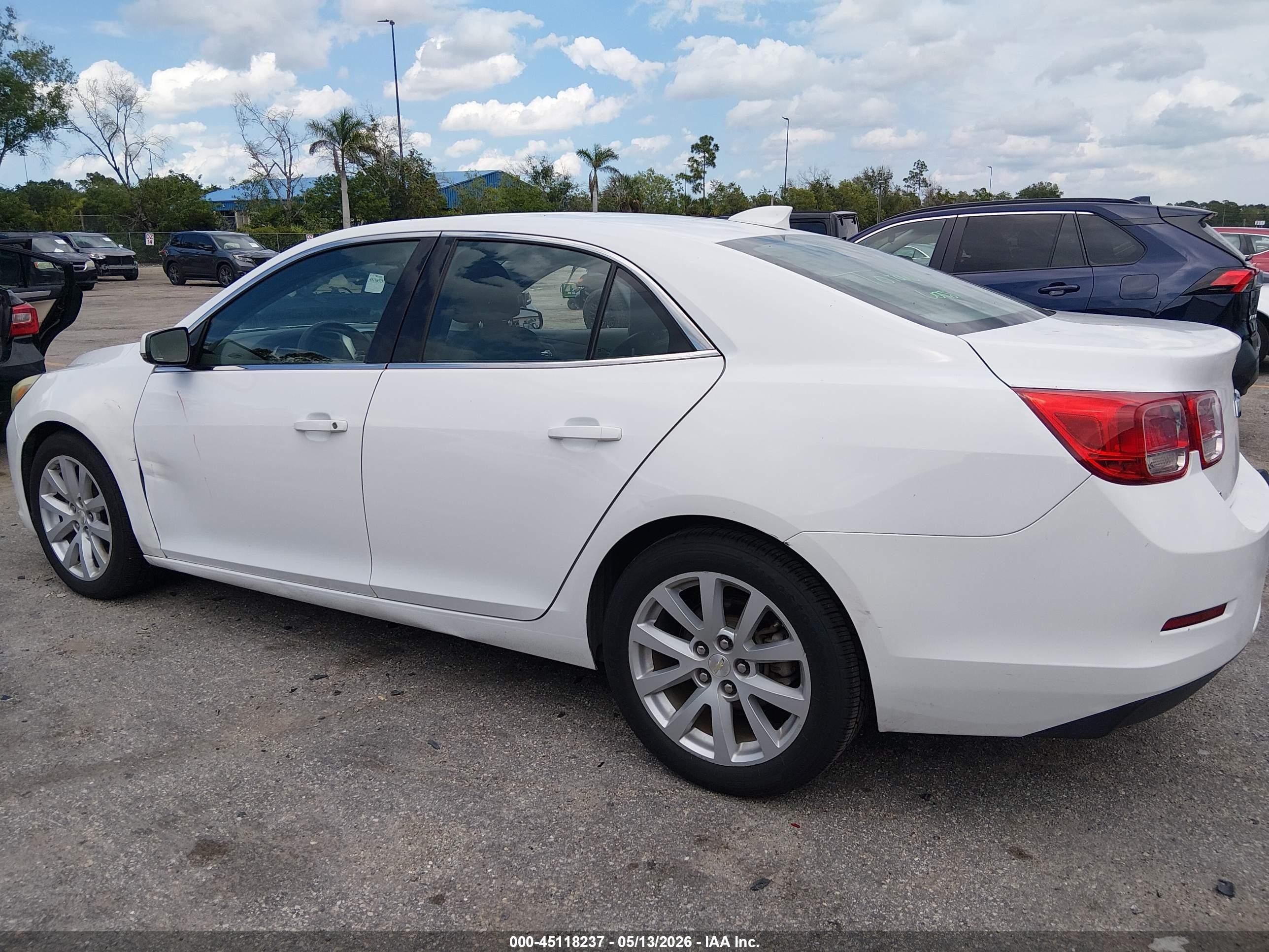 2015 Chevrolet Malibu 2lt White vin: 1G11D5SL3FF151913