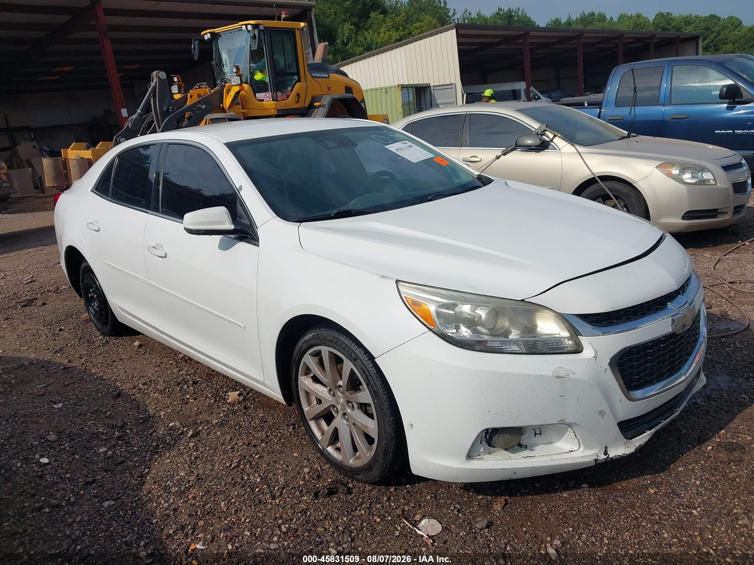 2015 Chevrolet Malibu 2lt White vin: 1G11D5SL4FF266830