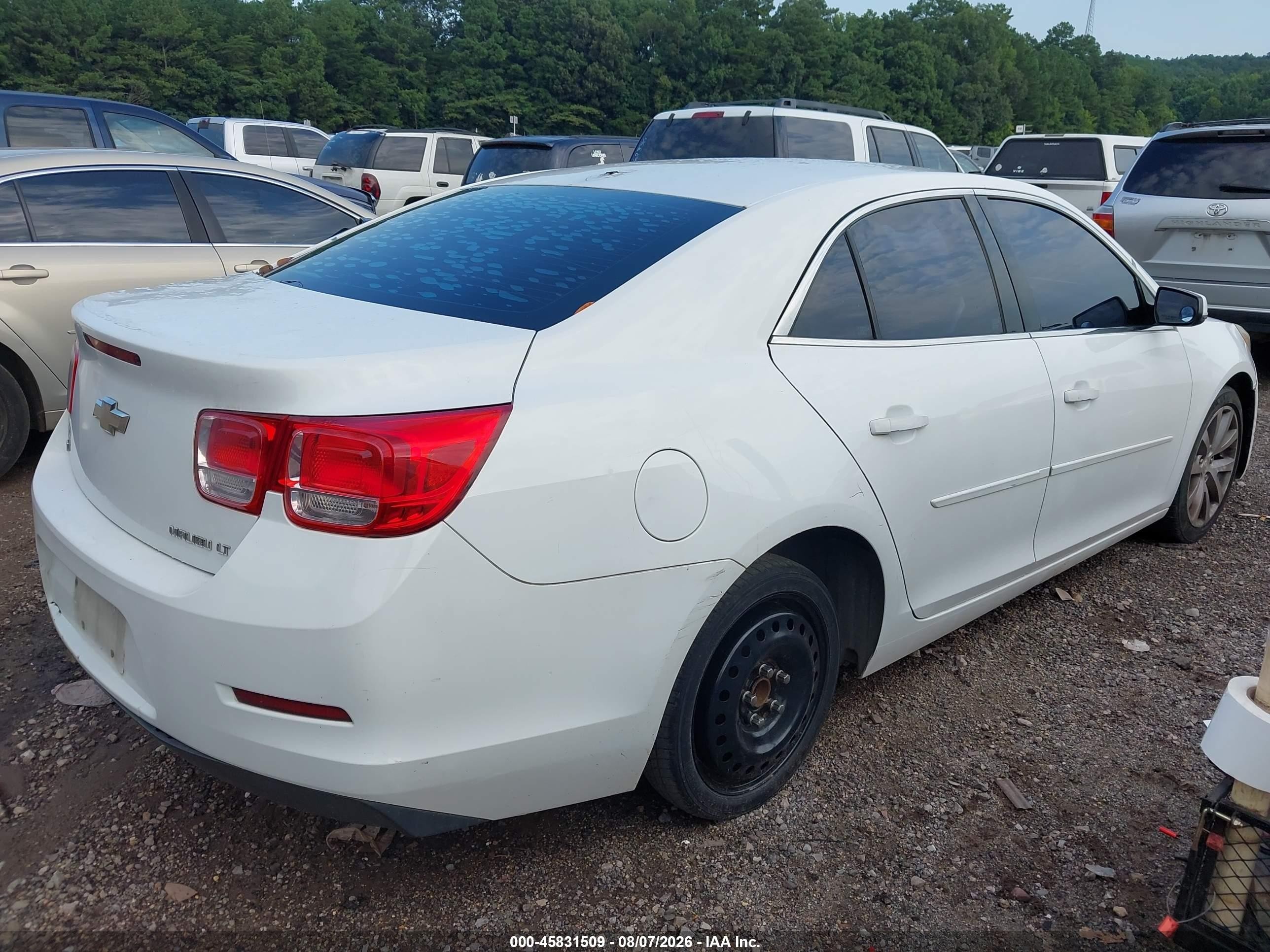 2015 Chevrolet Malibu 2lt White vin: 1G11D5SL4FF266830