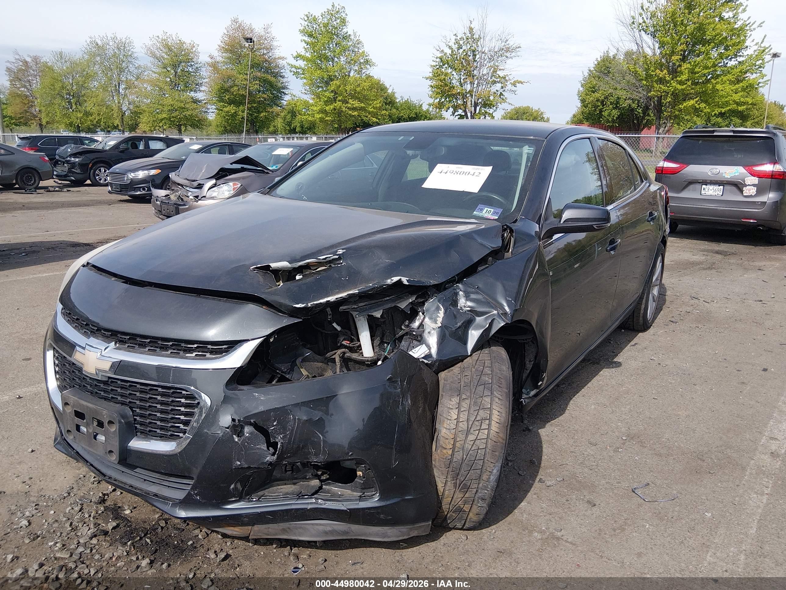 2015 Chevrolet Malibu 2lt Gray vin: 1G11D5SL4FF273289