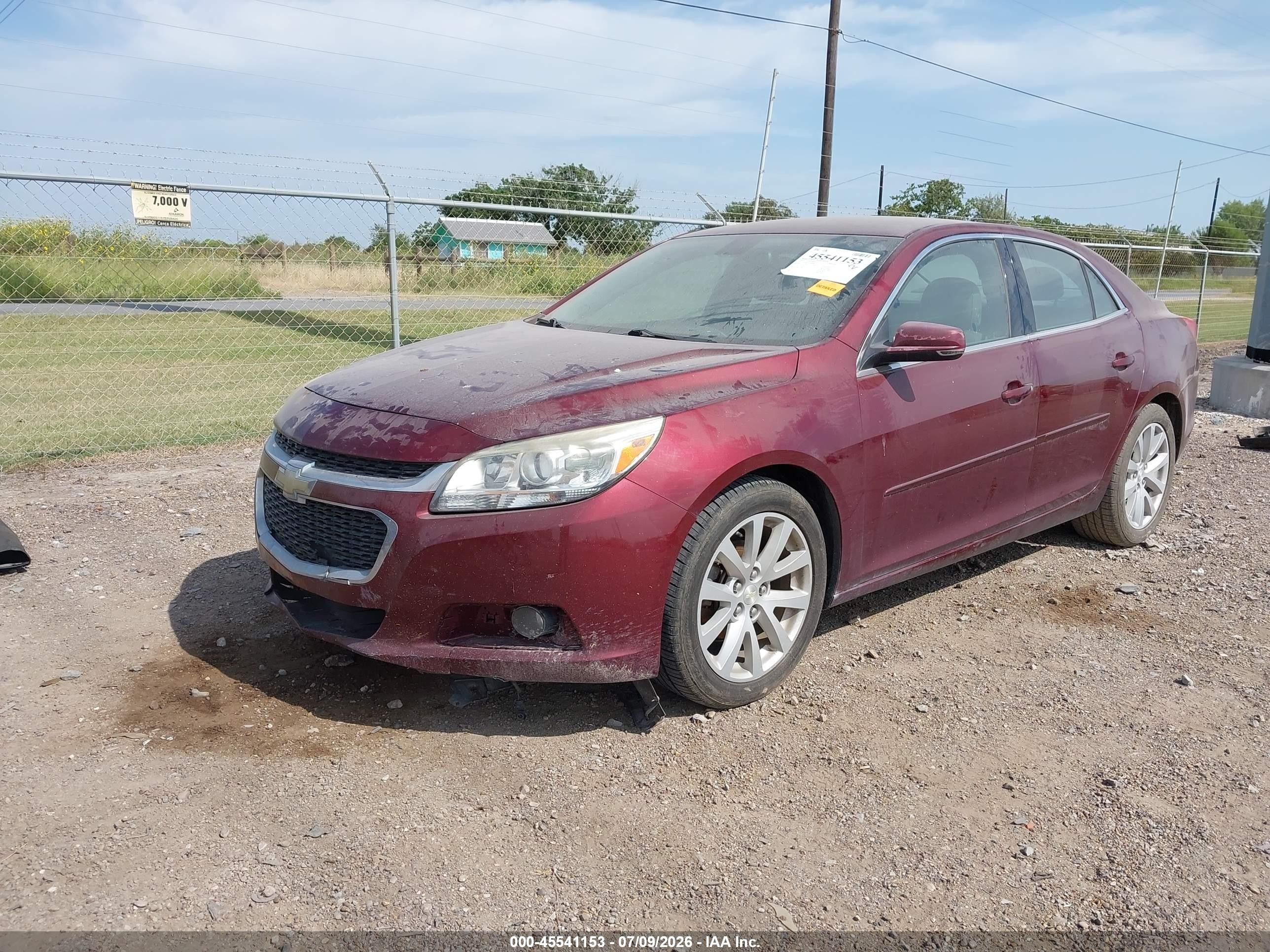 2015 Chevrolet Malibu 2lt Burgundy vin: 1G11D5SL4FF300880