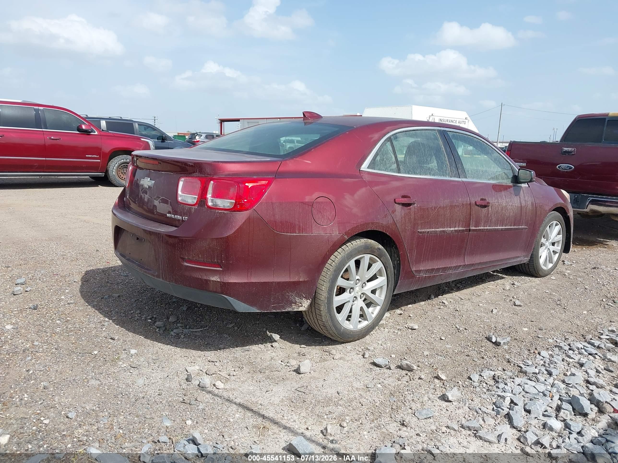 2015 Chevrolet Malibu 2lt Burgundy vin: 1G11D5SL4FF300880