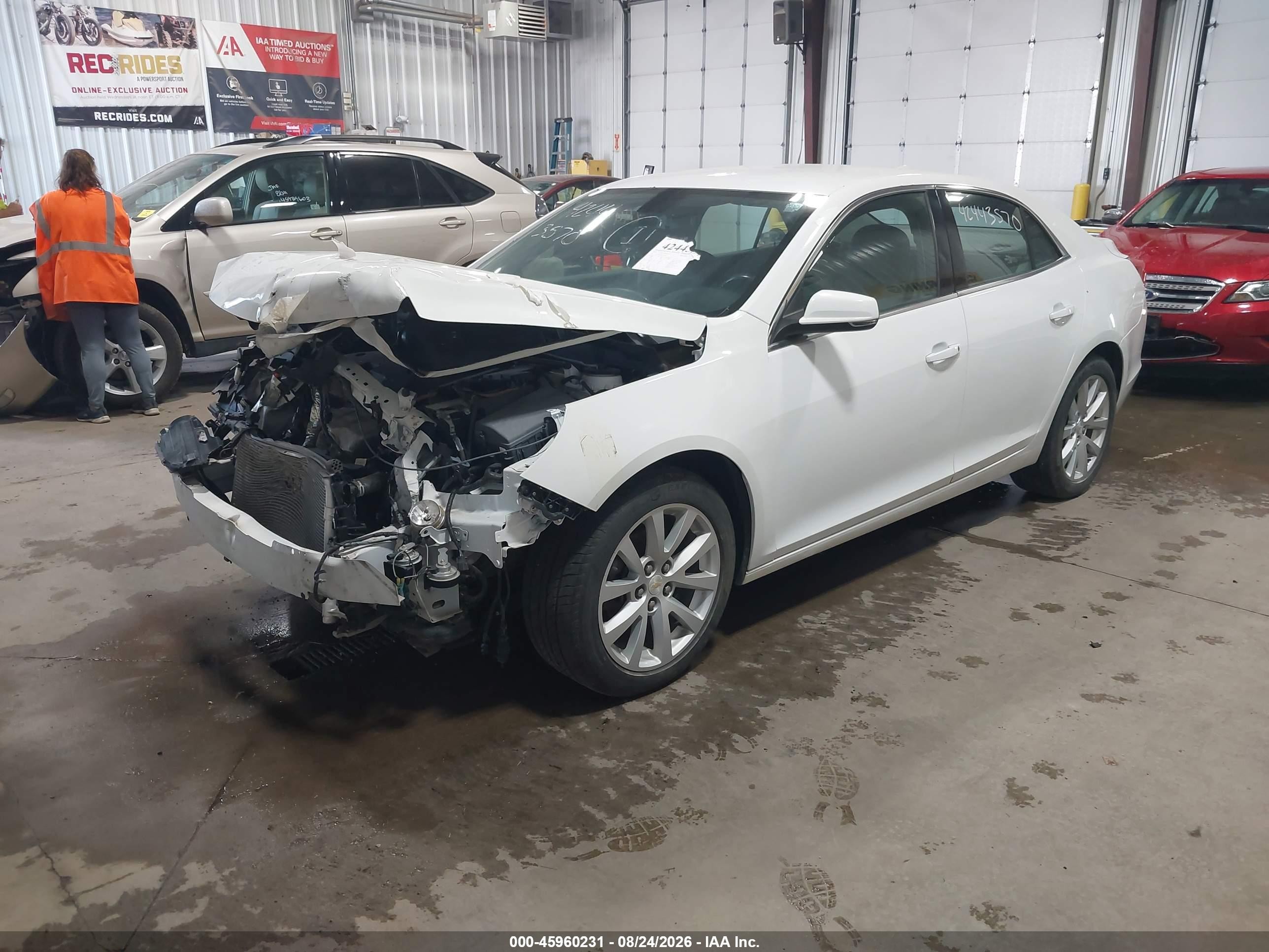 2015 Chevrolet Malibu 2lt White vin: 1G11D5SL5FF144381