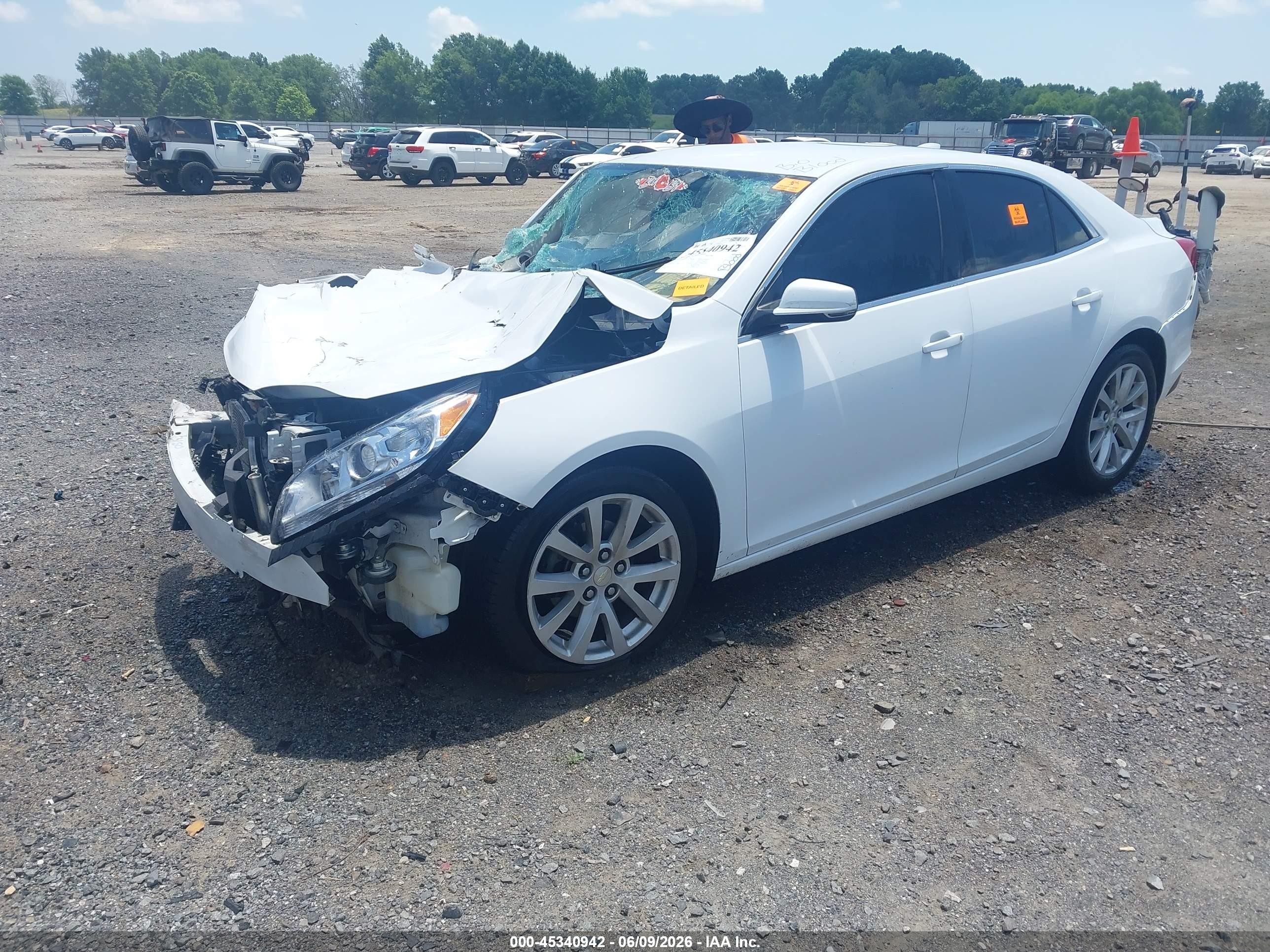 2015 Chevrolet Malibu 2lt White vin: 1G11D5SL5FF202960