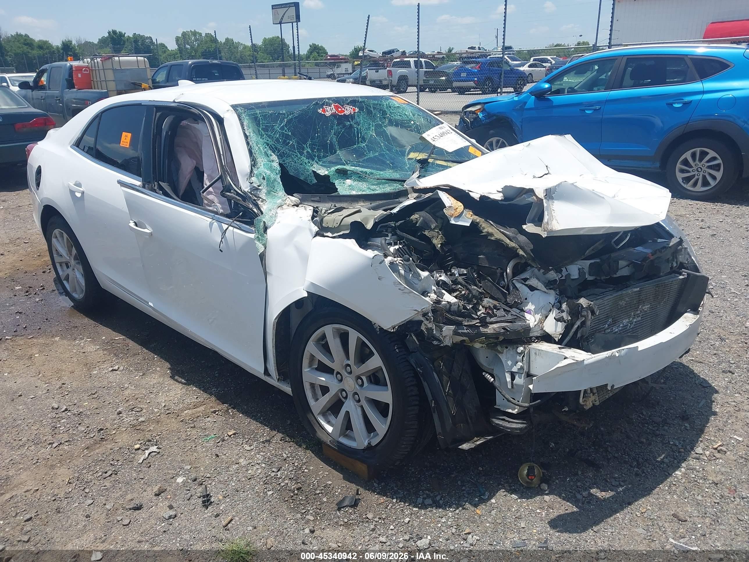 2015 Chevrolet Malibu 2lt White vin: 1G11D5SL5FF202960
