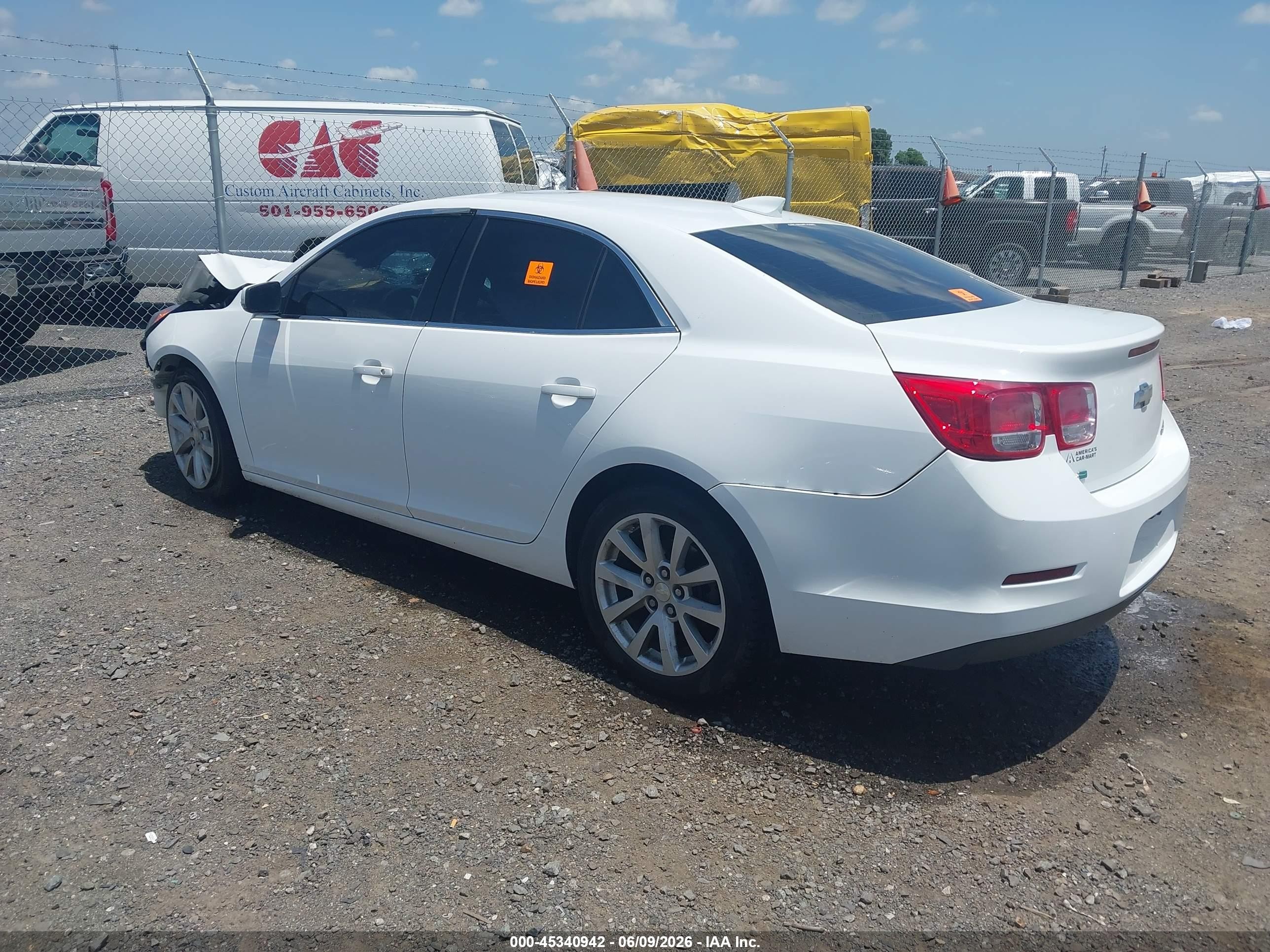 2015 Chevrolet Malibu 2lt White vin: 1G11D5SL5FF202960