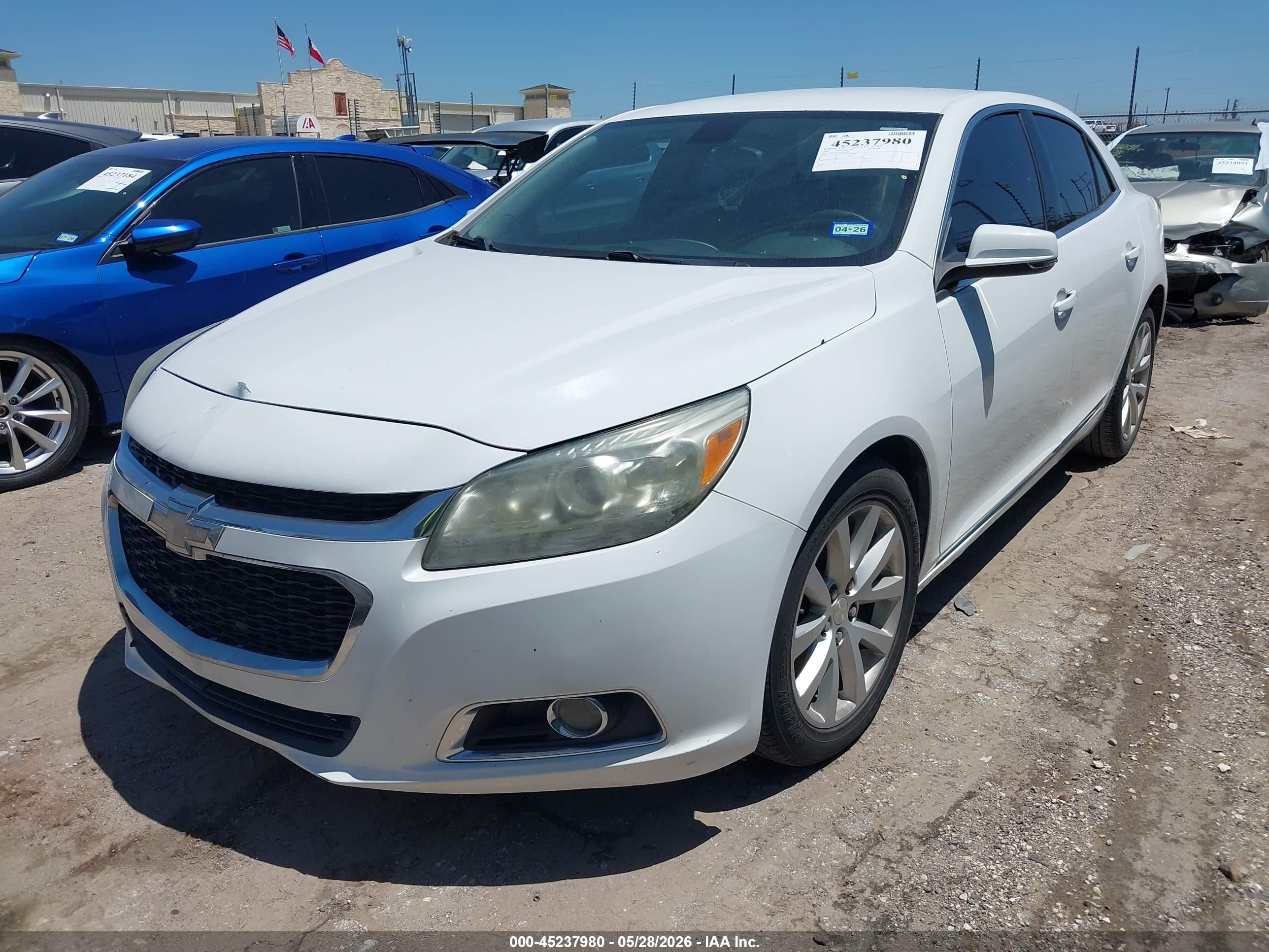 2015 Chevrolet Malibu 2lt White vin: 1G11D5SL5FF208046