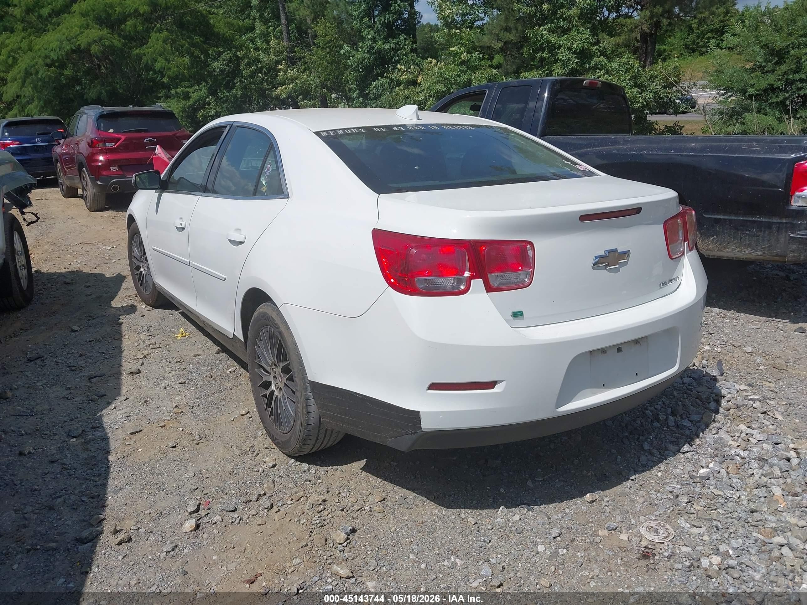 2015 Chevrolet Malibu 2lt White vin: 1G11D5SL5FU122912