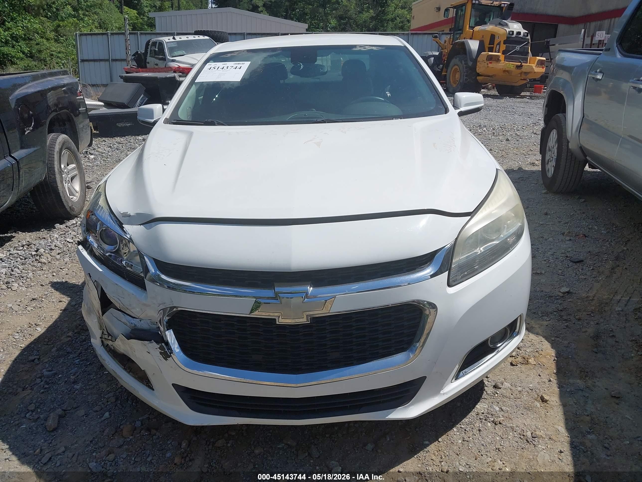 2015 Chevrolet Malibu 2lt White vin: 1G11D5SL5FU122912