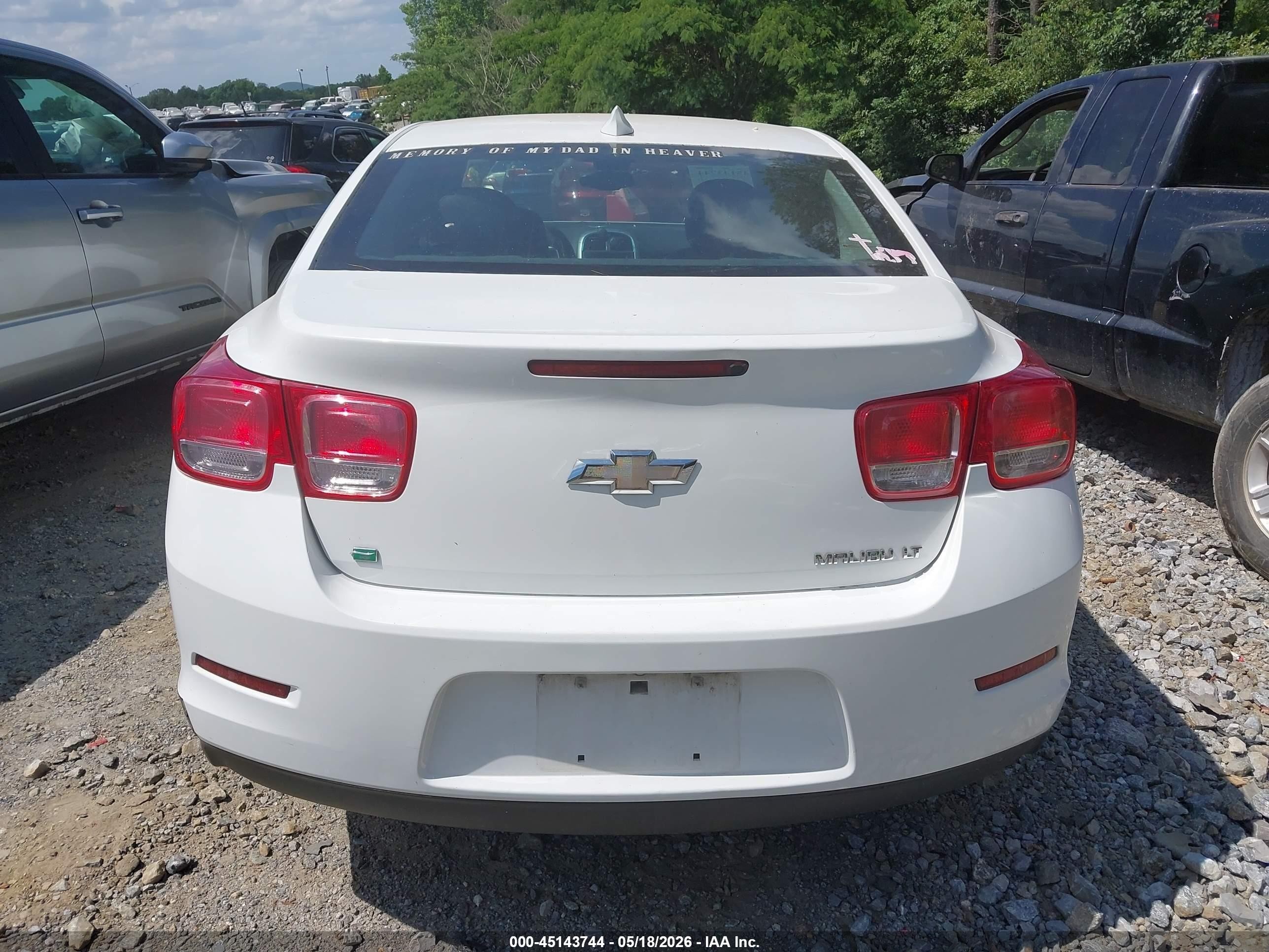 2015 Chevrolet Malibu 2lt White vin: 1G11D5SL5FU122912