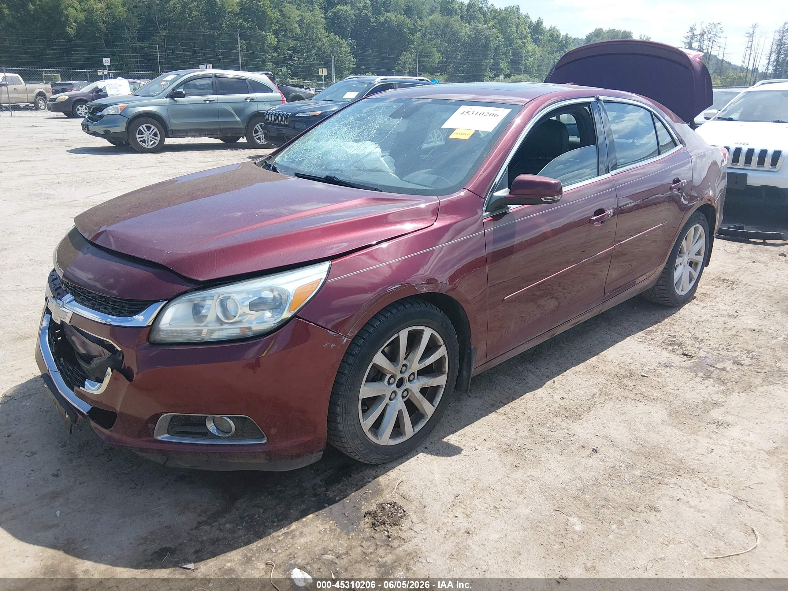 2015 Chevrolet Malibu 2lt Maroon vin: 1G11D5SL6FF108862